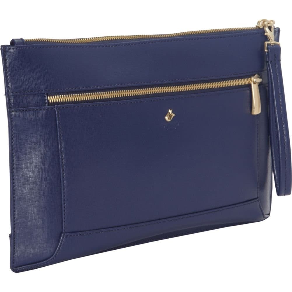 Knomo Bags Marylebone Harley Leather Pouch for Apple iPad Tablet Navy