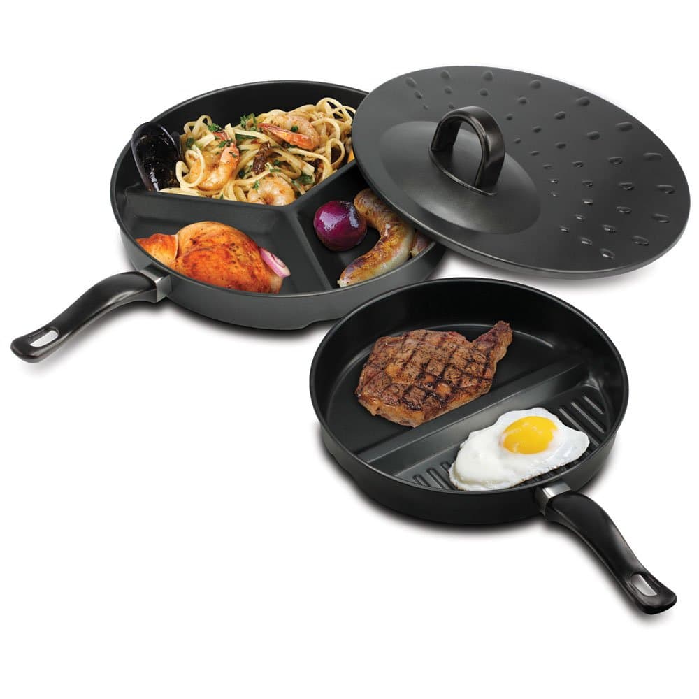 2 X Pan Set with Dividers and Ventilated pan Cover