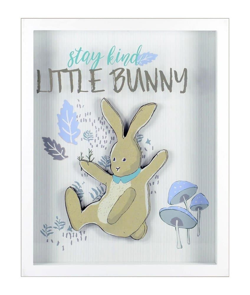 Linden Ave Wall Décor AVE10018 Stay Kind Little Bunny