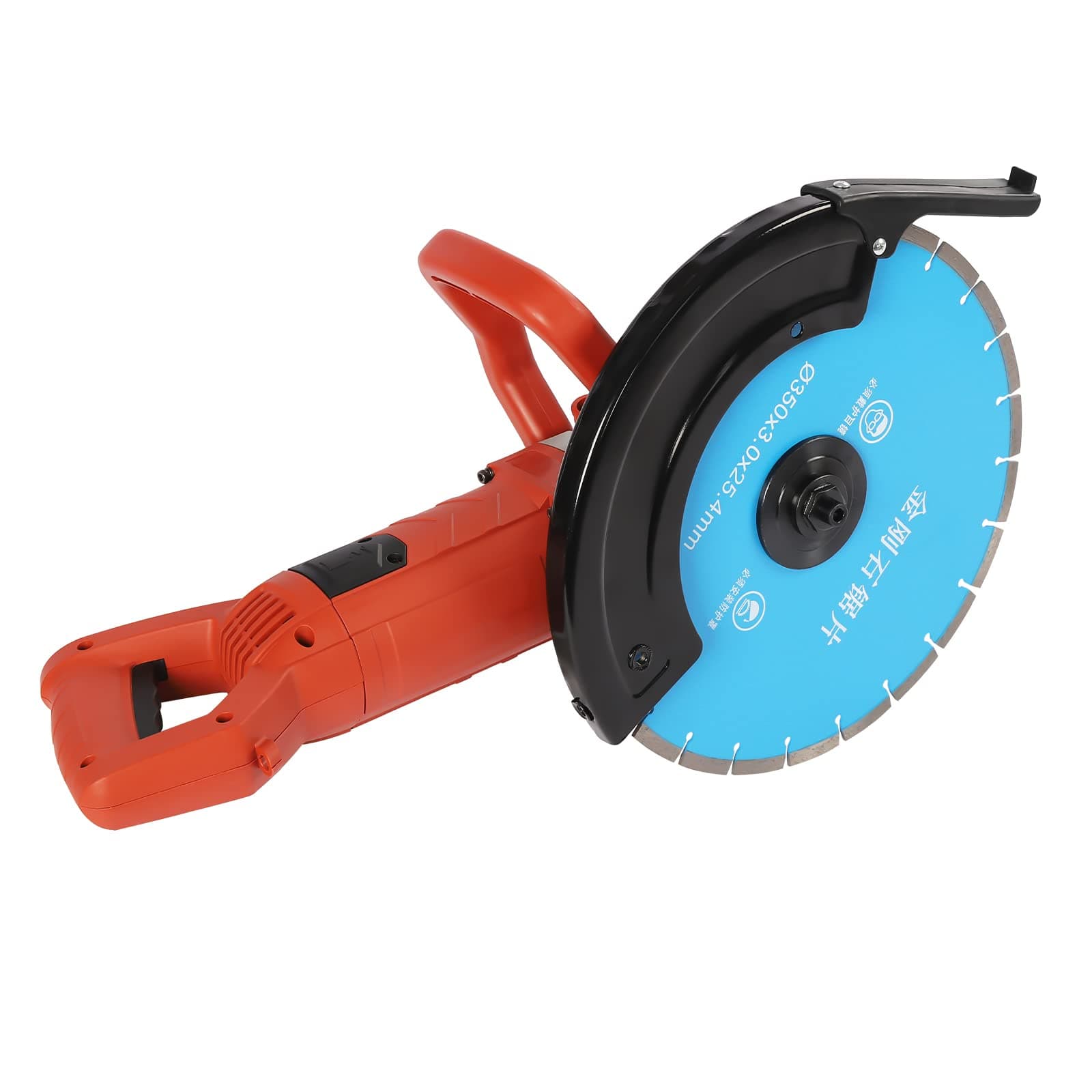 Electric Circular Saw 3000W Steel Stone Wood Cutting Machine Cutter Concrete Dry Wet Dual Purpose W/Saw Blade Adjustable Depth Cut Tiles Marble Granite for Cut Tiles Marble Granite, Red