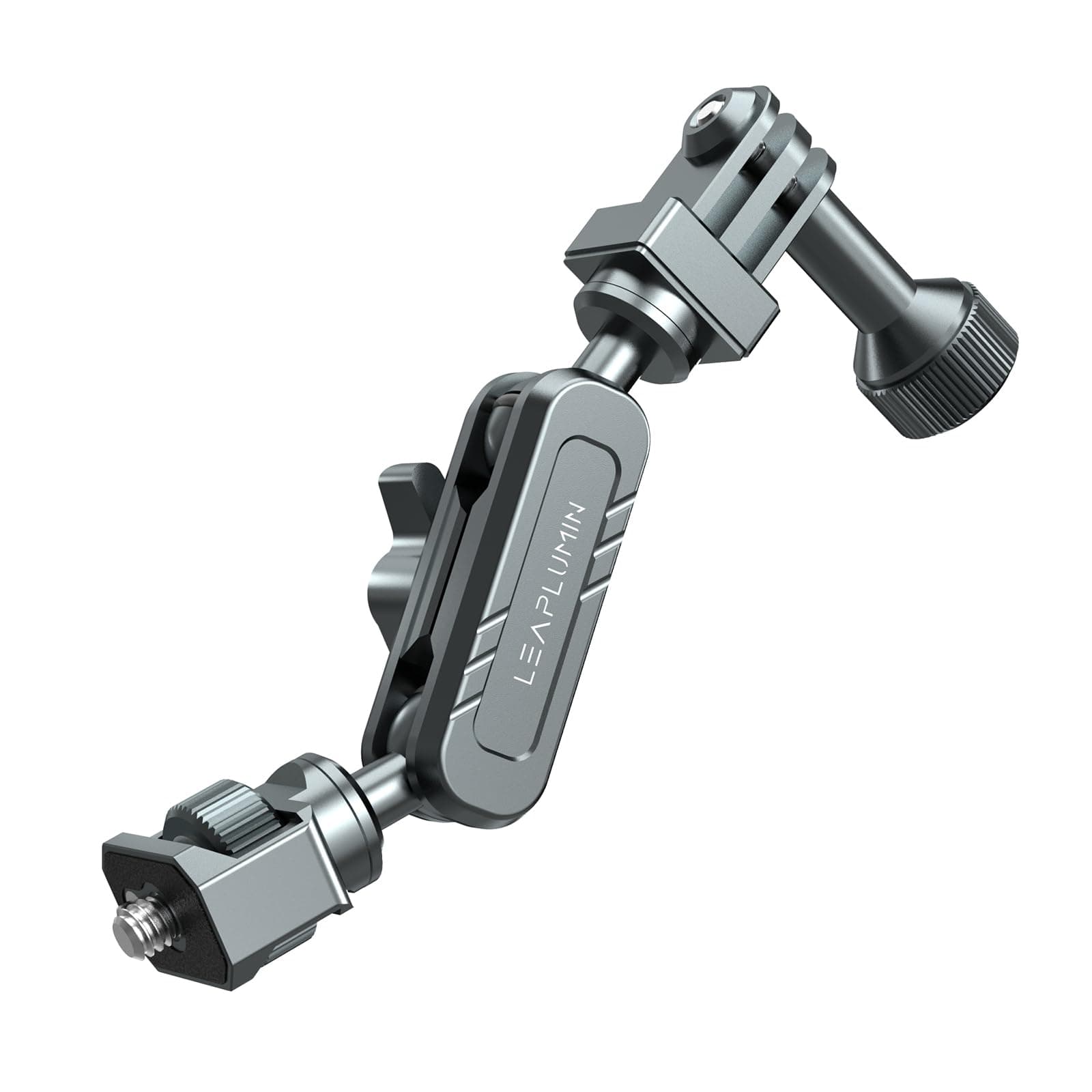 Leaplumin 360° Rotation Magic Arm for GoPro Camera,Mini Magic Arm with 1/4” Screw Suitable for Camera Cup Mount, Aluminum Magic Arm Compatible with Phone/Camera Cage, Camera Suction Cup Mount