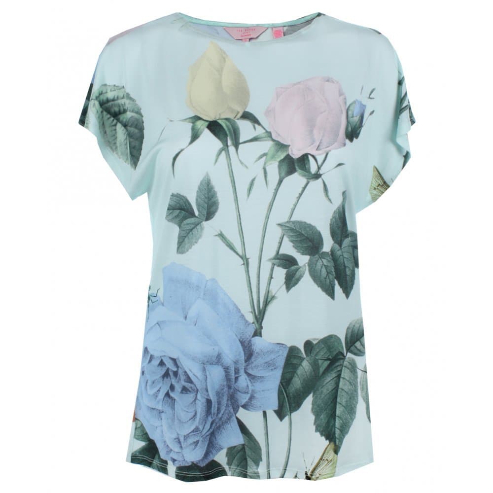Ted Baker Women's Marlana Distinguising Rose-Print T-Shirt
