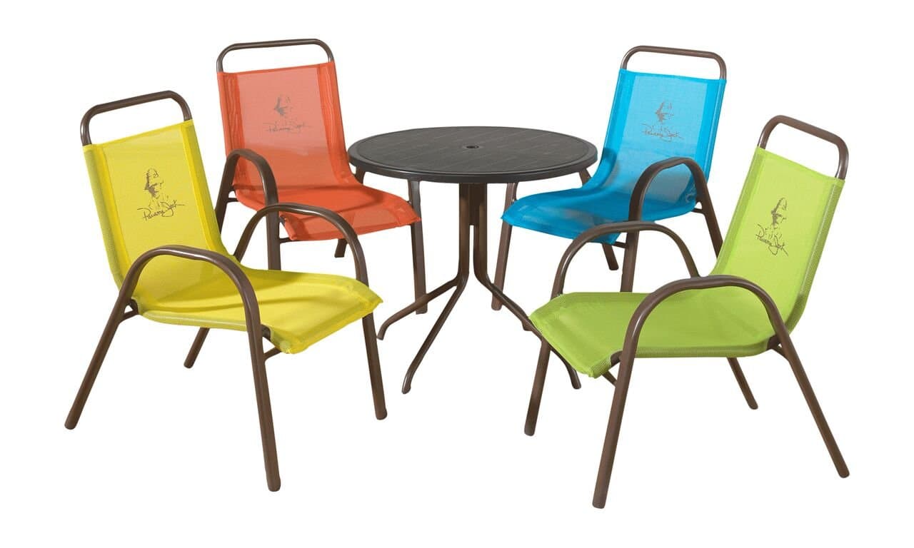 Panama Jack Kids PJK-1001-ESP-5P Outdoor Dining Set (5 Piece), 18" x 20" x 20", Multicolor