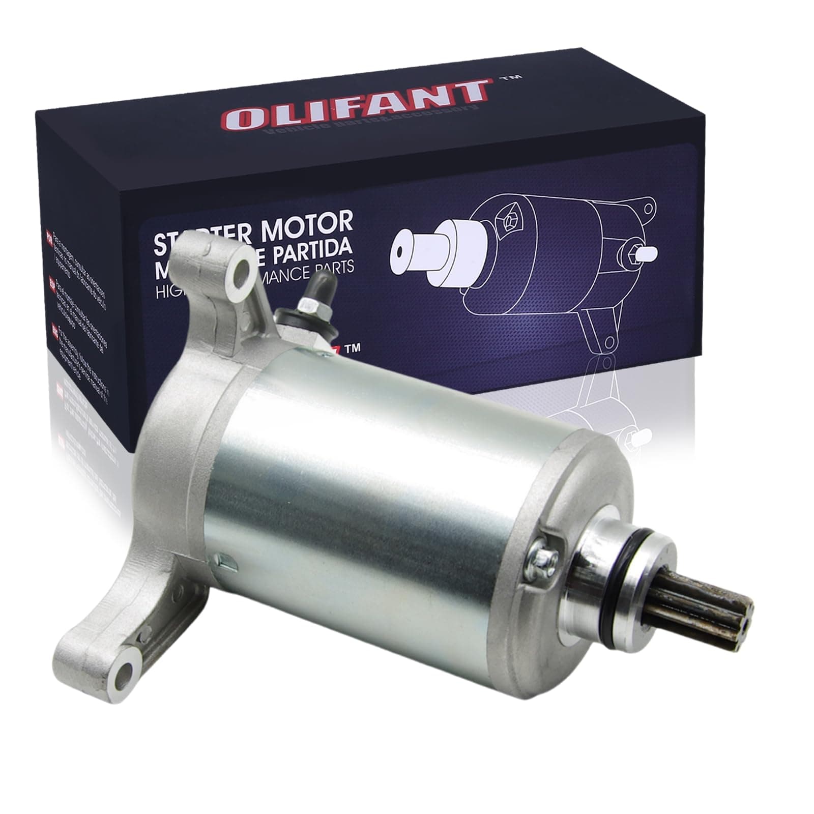 OLIFANT Starter Motor for Yamaha Raptor 350 Warrior 350 YFM350 Big Bear 350 Kodiak 400 1993-2002 YFM400 Yamaha 350 1987-2013 1YW-81800-50 1UV-81800-50