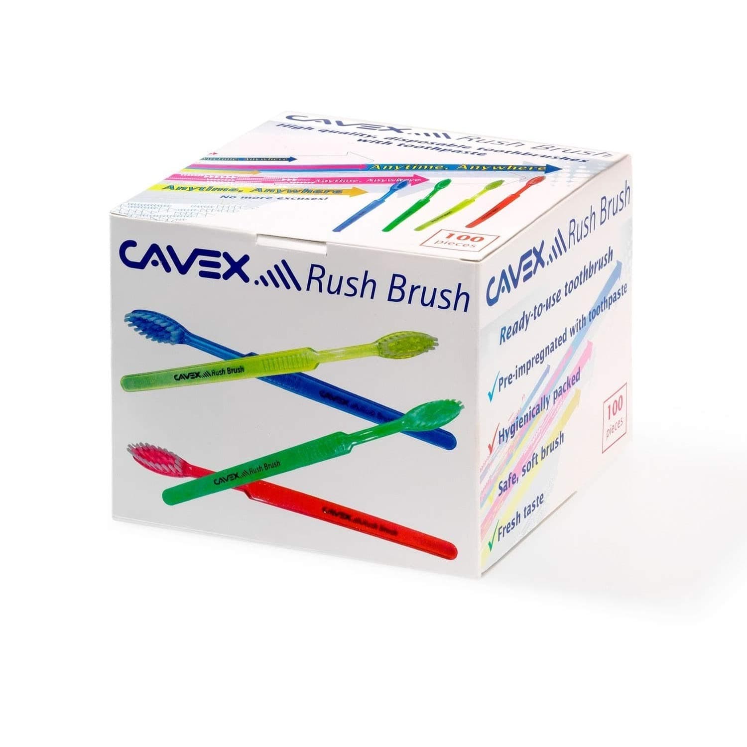 Cavex Rush Brush Toothbrushes 1 Pack of 100