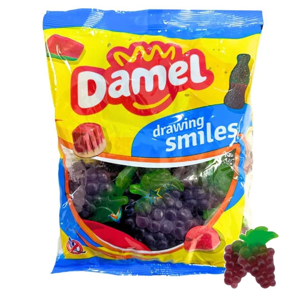 Damel Variety Flavour Sweet Bag 1kg (Bunch Of Grapes)