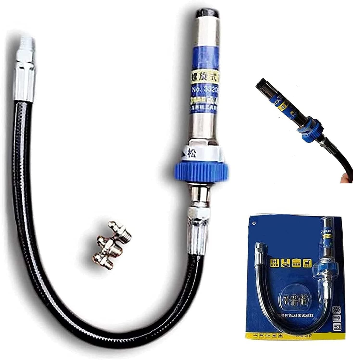 GSTX High Pressure Grease Coupler,Grease Fittings Extensions, Connect Grease Hose Adapter Fast to Lock and Release, Grease Gun Adapter (8th generation)