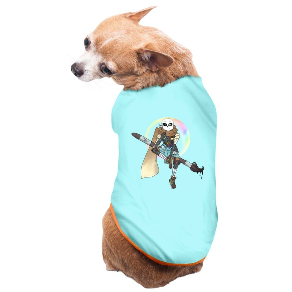 NIKEDOG Ink Sans Small Dog Vest Pet Clothes SkyBlue