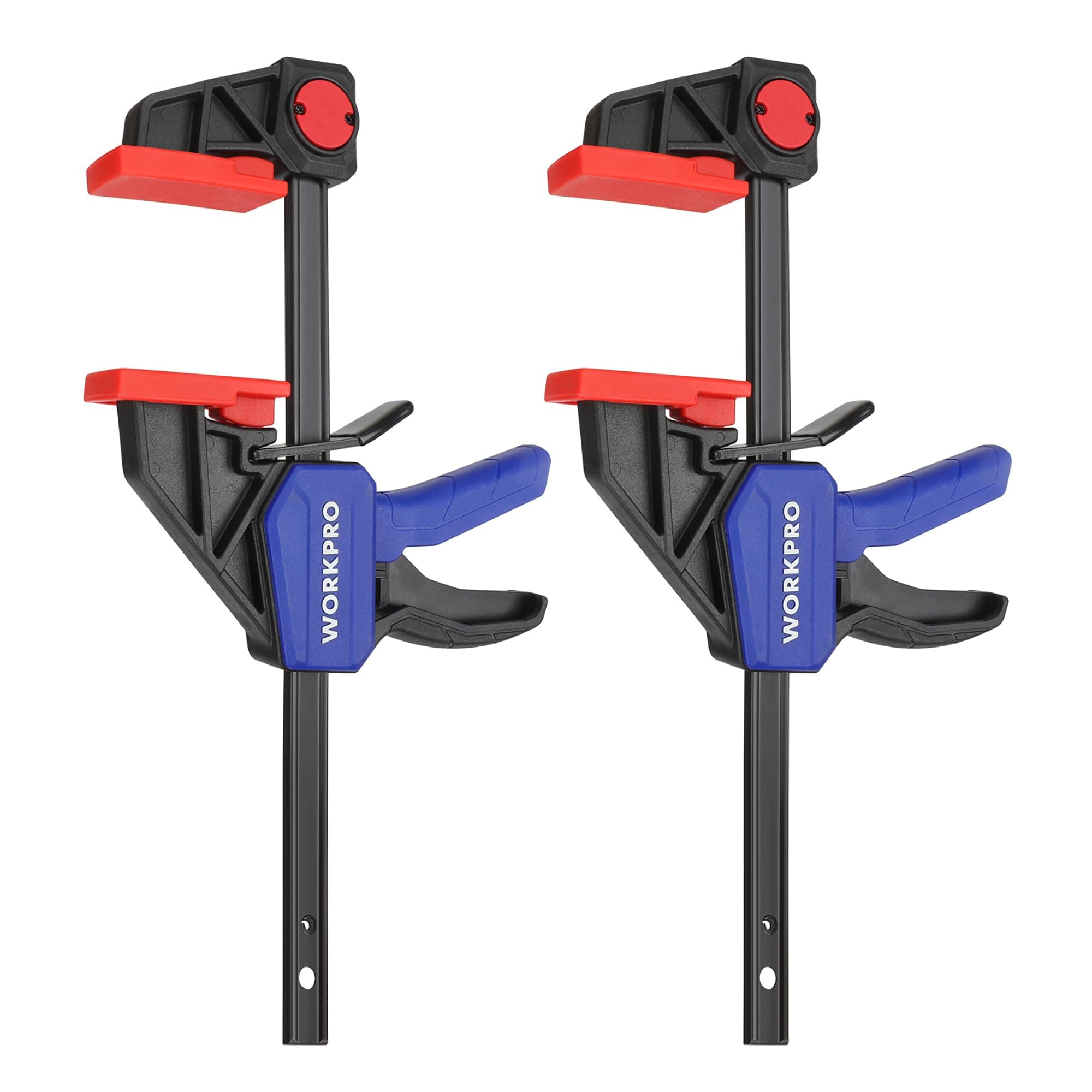 6" Clamps for Woodworking 2-Pack, Quick-Release Wood Clamps/Spreader Light Duty, One Hand 150 LBS Load Limit, Ideal for Woodworking and DIY Projects