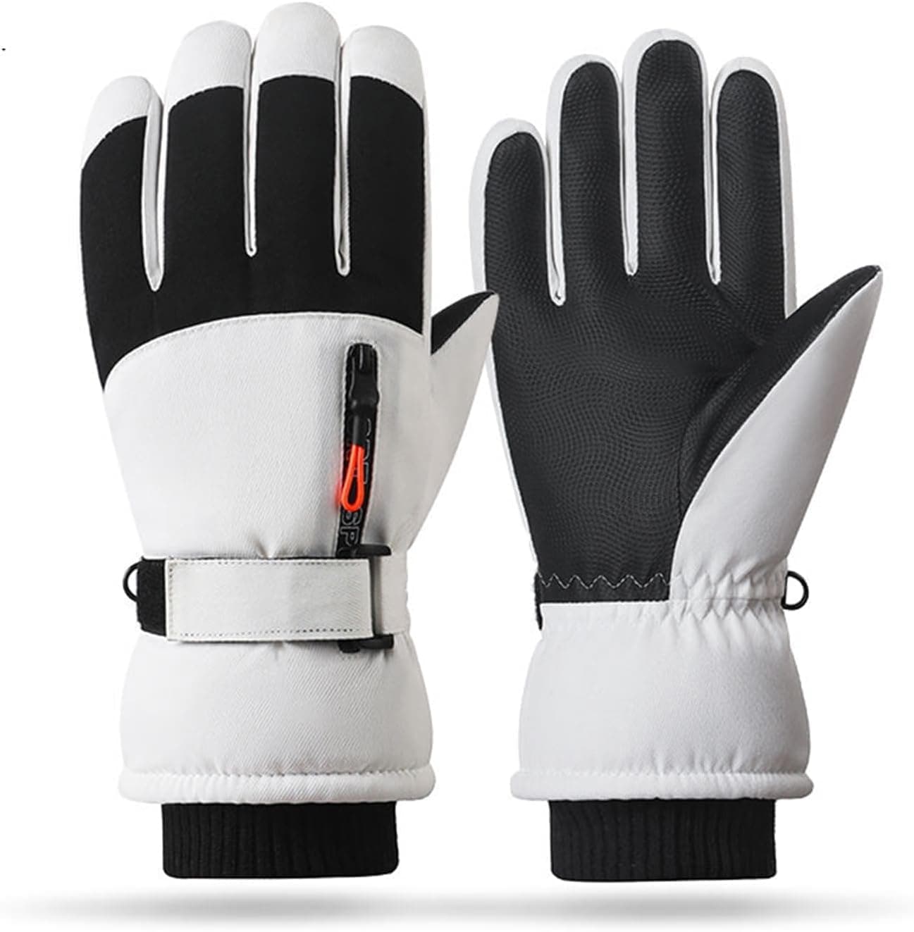 Snow Gloves, Ski Gloves for Cold Weather Winter Gloves, Mittens for Men Women, Warm Waterproof Anti-Slip Touchscreen for Skiing Snowboarding Outdoor Activities(L)