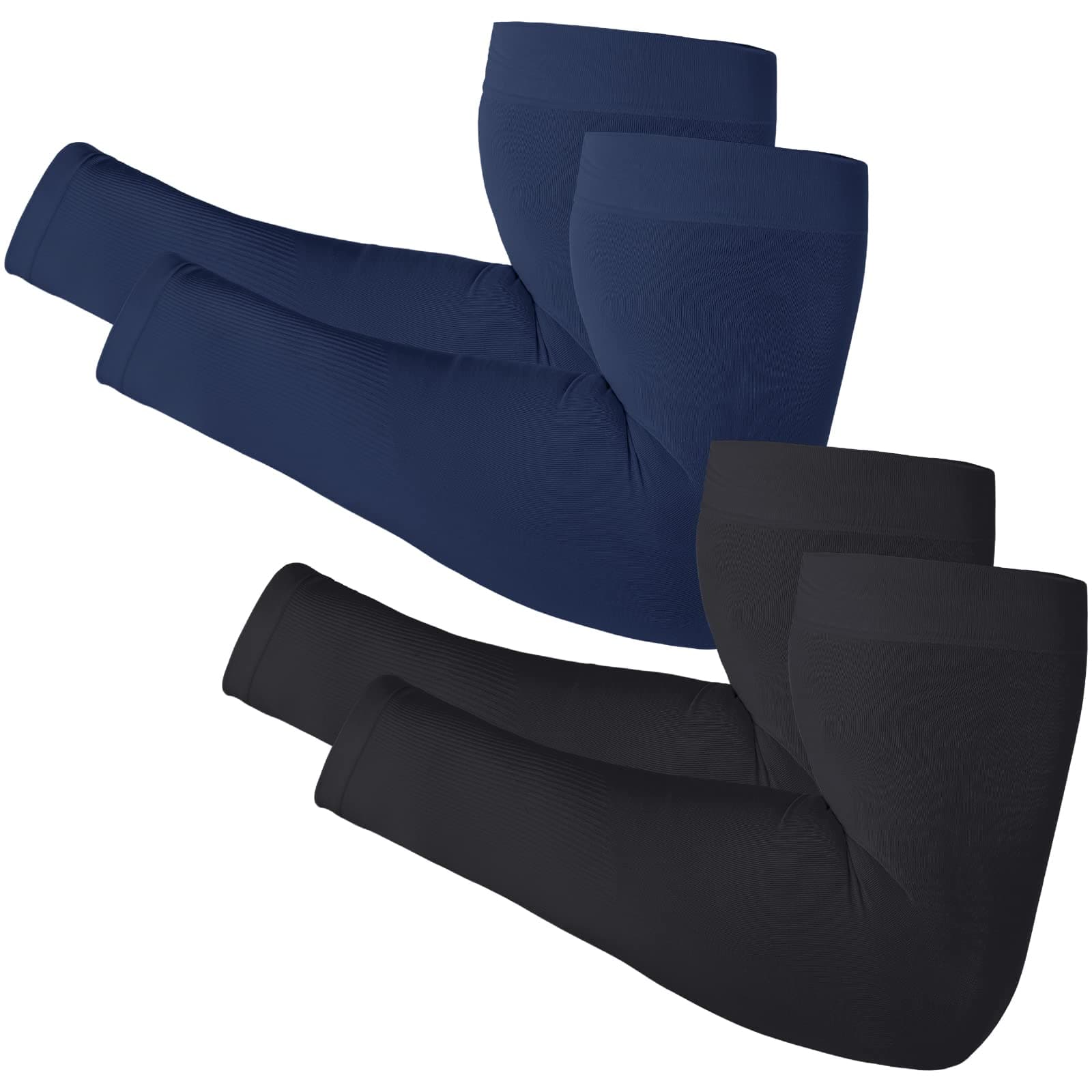 Newbyinn Arm Sleeves for Men Women, Size L - XL, UV Sun Protection Sleeve to Cover Tattoo, Cooling Compression Arm Cover