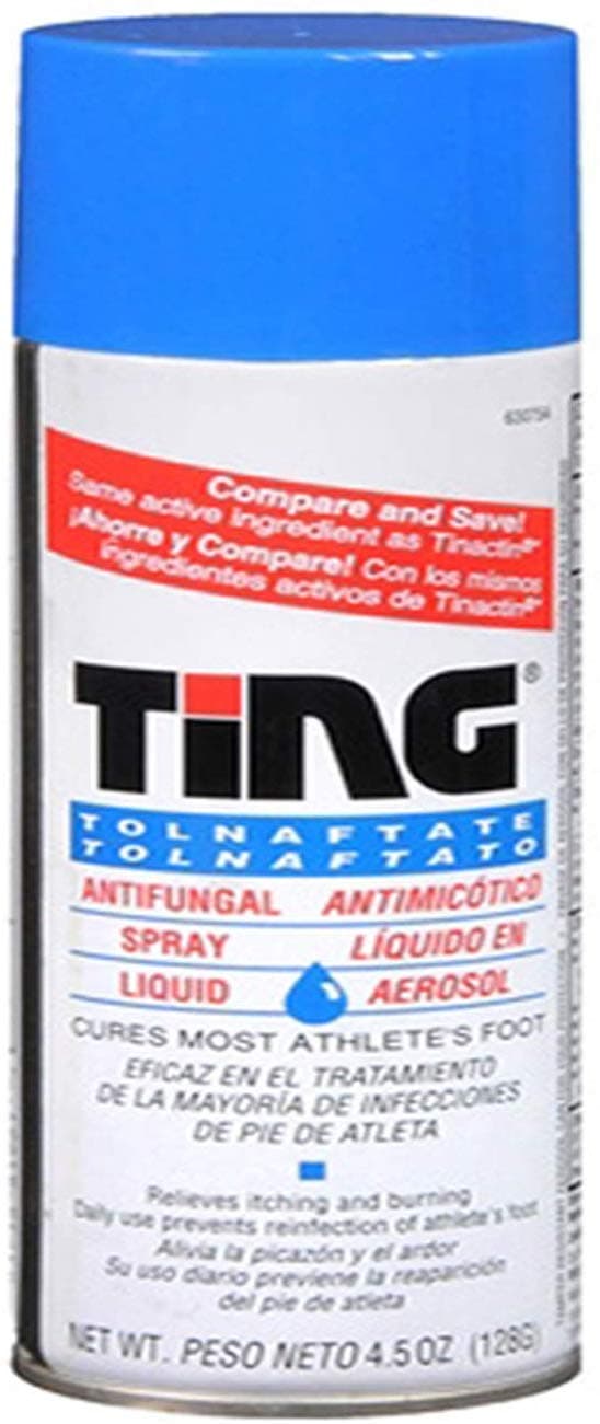 Ting Antifungal Spray Liquid Cures Most Athlete's Foot 4.5 Oz (Pack of 6)