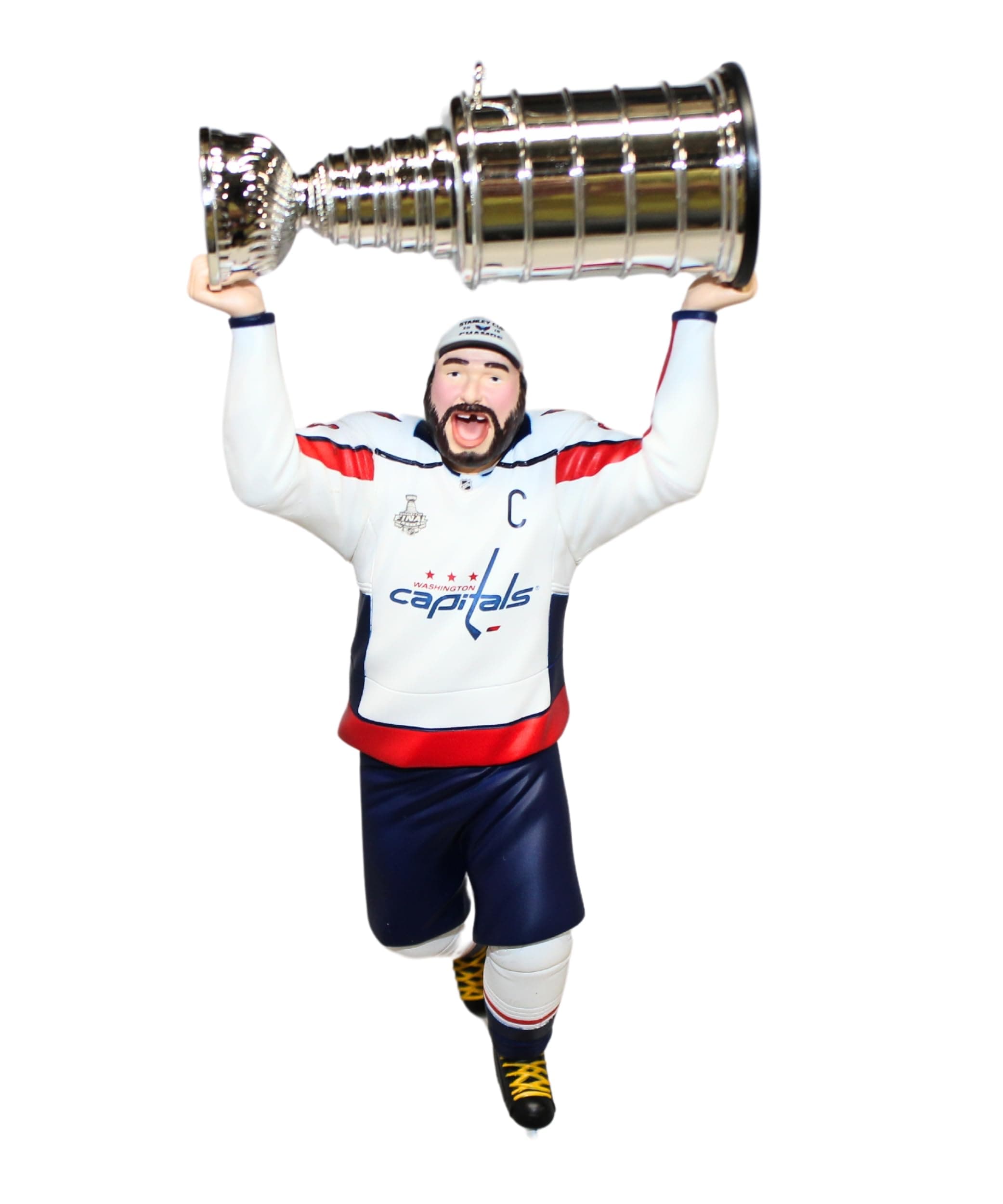 Hallmark Keepsake Christmas Ornament 2019 Year Dated NHL Washington Capitals Stanley Cup MVP Alex Ovechkin Hockey Player,