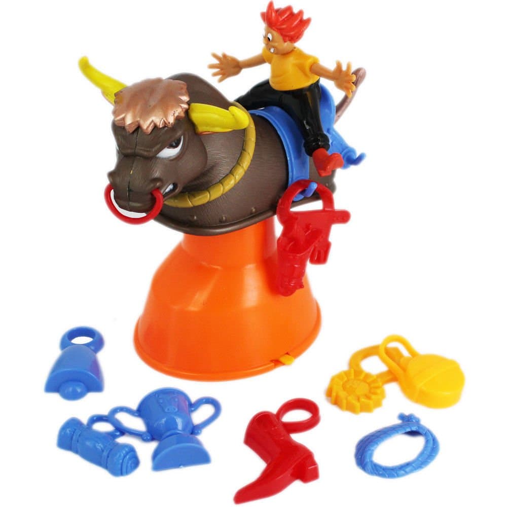 Kids Raging Bull Rodeo Buckaroo Bucking Bronco Toy Balance Game with Accessories (Age Group: 3+)