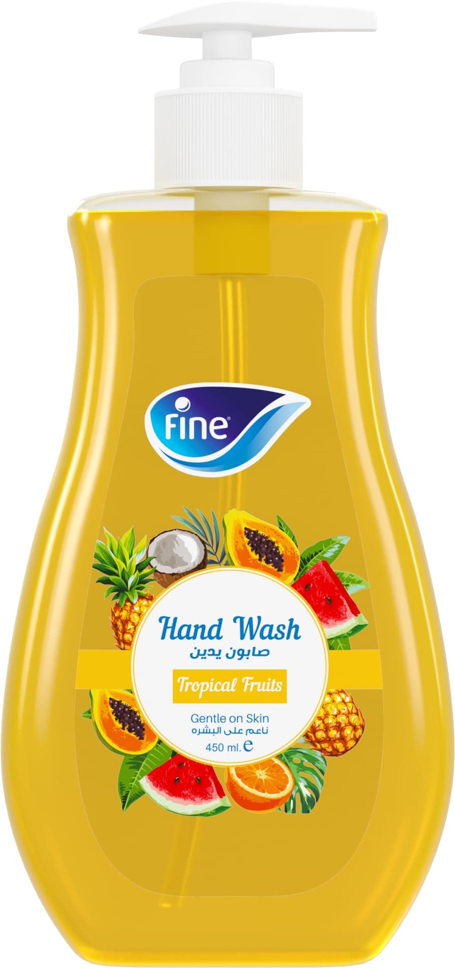 Liquid Hand Wash, 450ml Bottle Tropical Fruits scent