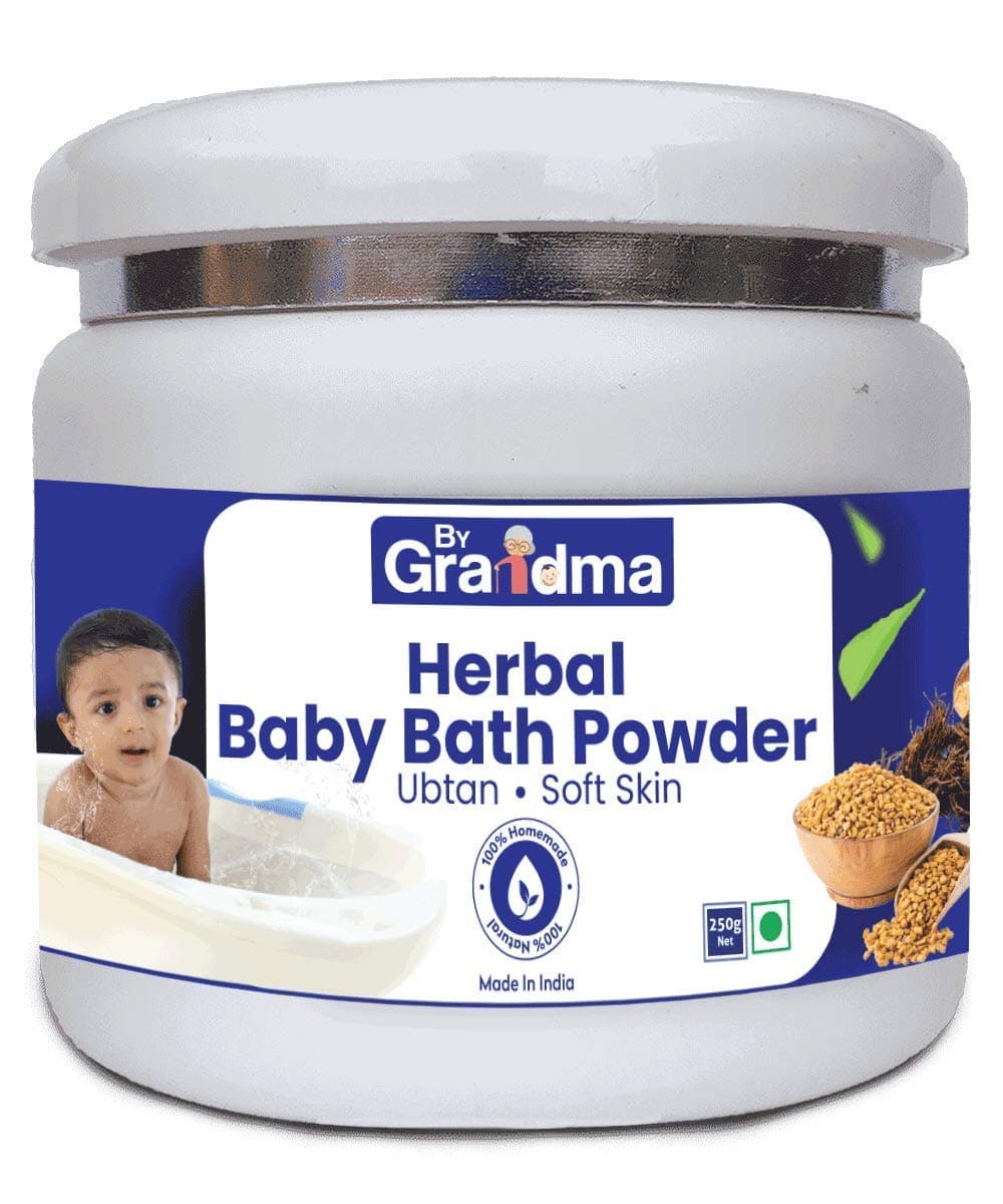 ByGrandma Homemade Herbal Baby Bath Powder Full Body Wash for Babies | Smooth Skin for Baby | Natural Body Wash for Baby | 250 Gram