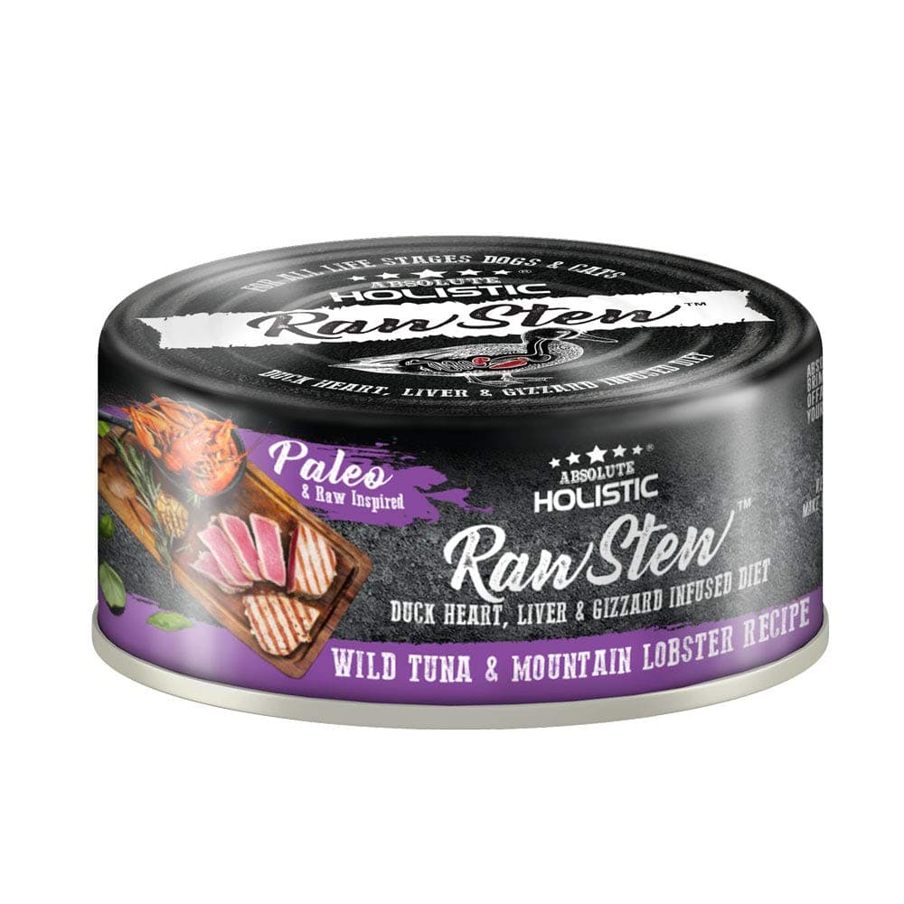 Absolute Holistic Rawstew - Wild Tuna & Mountain Lobster Recipe 12 X 80g