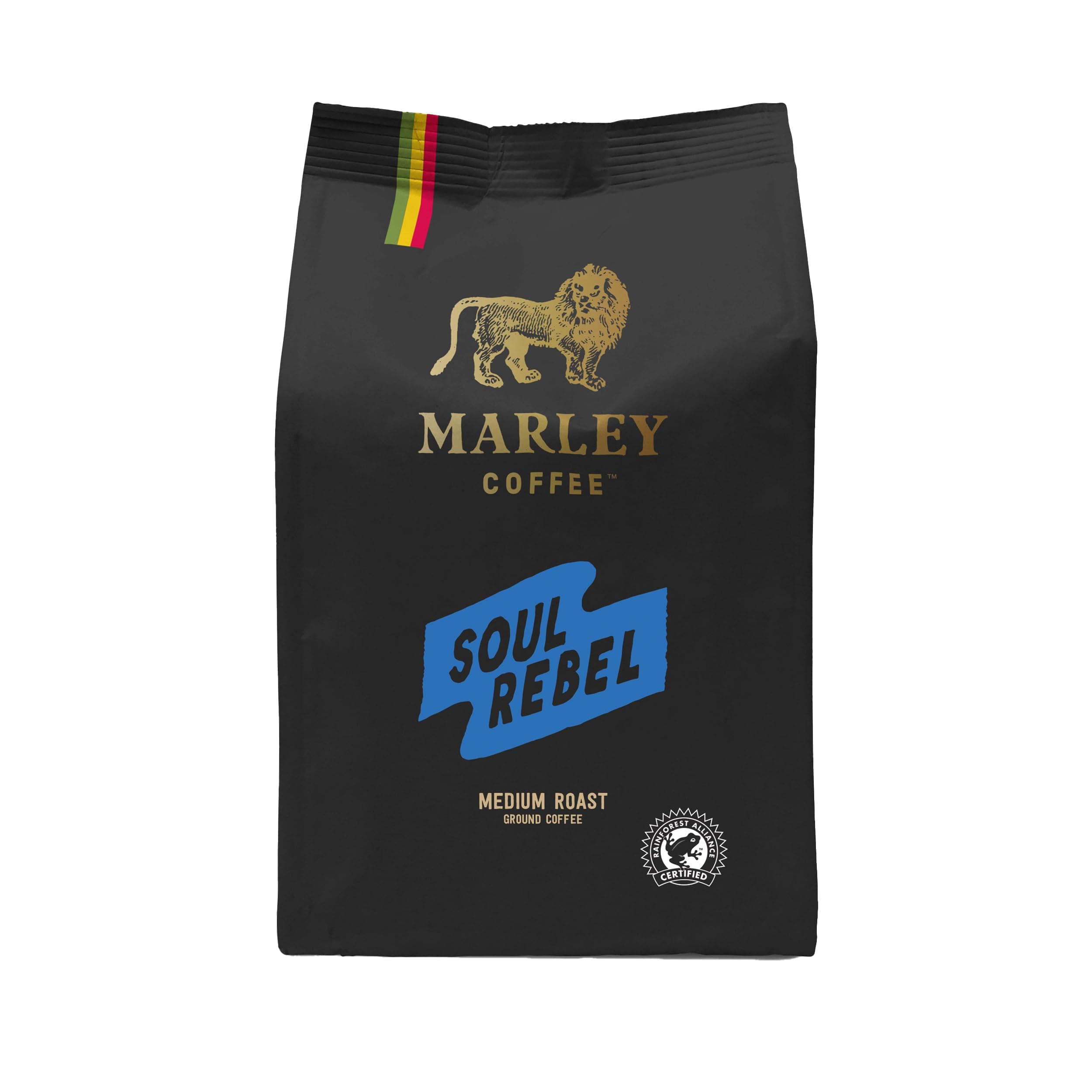– Medium Roast Ground Coffee 227g - Soul Rebel Blend - From The Marley Family - Ideal For V60 Filter Cafetiere Aeropress - Strength 3