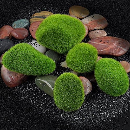 Stone Moss Miniature Dollhouse Garden Craft Fairy Bonsai Plant Decor (12 Pack)