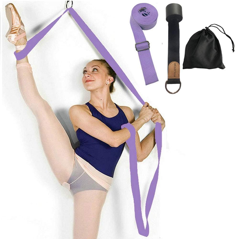Leg Stretcher Band on Door - Get More Flexible - Ballet Yoga Pilates Flexibility Trainer To Improve Leg Stretching - Perfect Home Portable Equipment For Dance Gymnastic Exercise taekwondo & MMA
