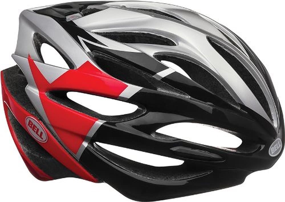 Bell Array Bike Helmet - Silver/Red/Black Velocity Small