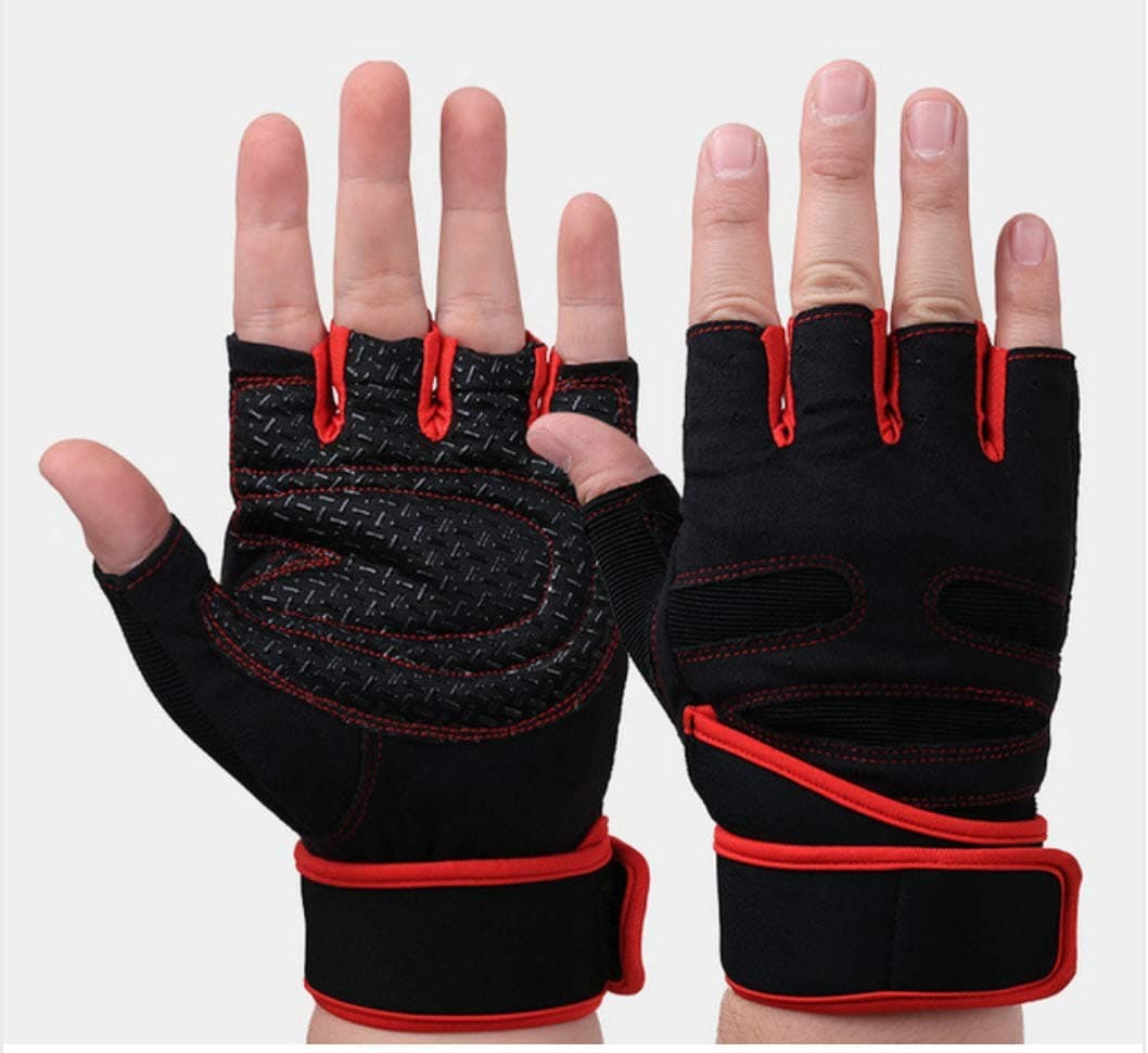 LAFILLETTE Half Finger Weightlifting Gloves for Gym, Power Lifting, Workout, Weightlifting, Cross fit, Fitness, Sports for Men and Women
