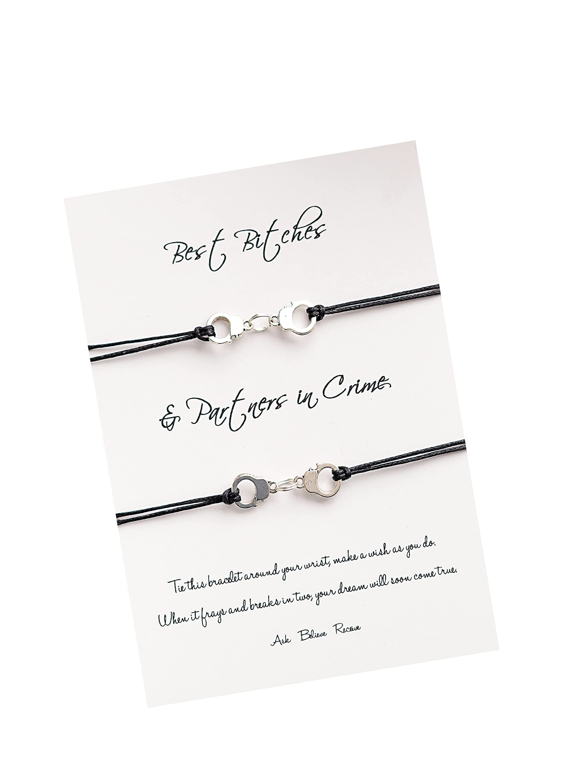 Best Bitches Handcuff Wish Bracelet