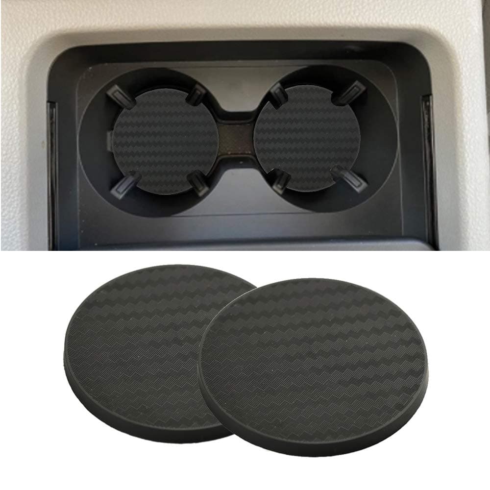 2PCS 2.75 Inch Car Interior Cup Holder Pad Set Round Auto Cup Holder Insert Drink Coaster fit for Vehicle SUV Truck Car