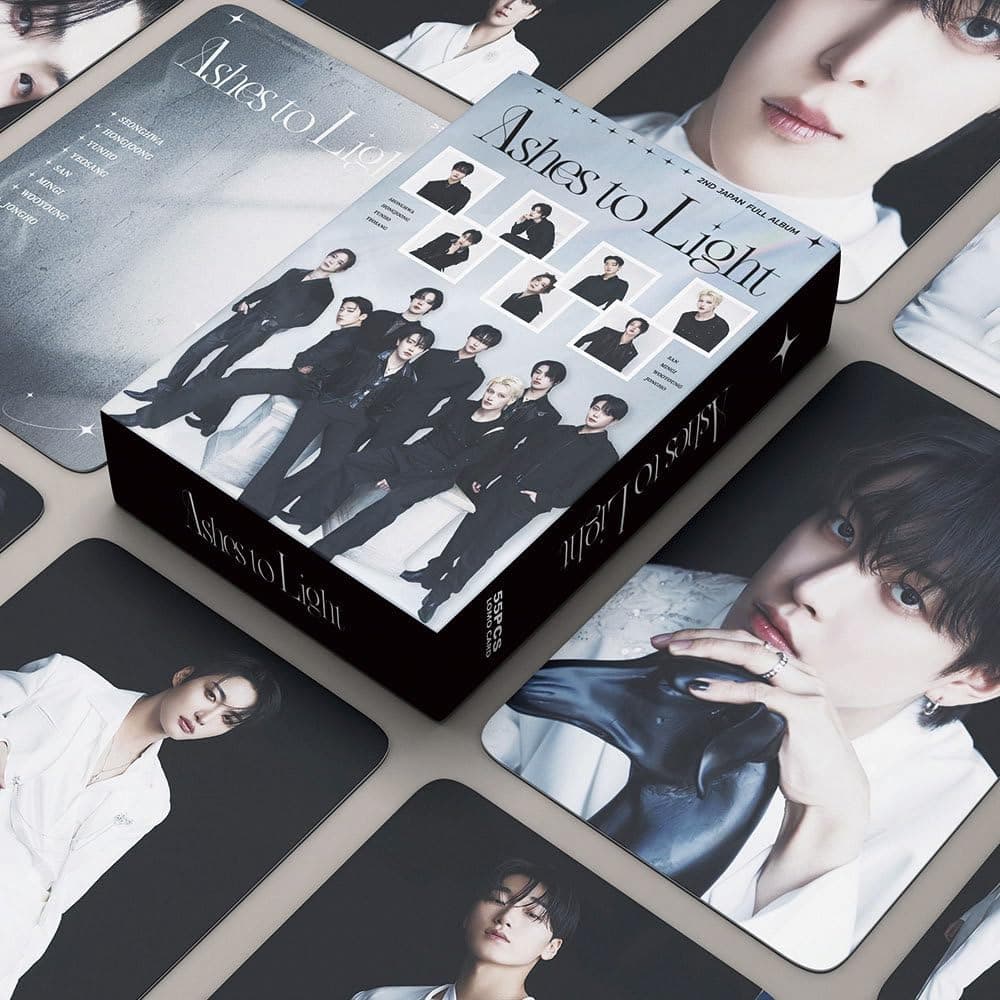 Baosai 55PCS No Repetition Lomo Cards Ashes To Light Album Photocards for Fan Collection