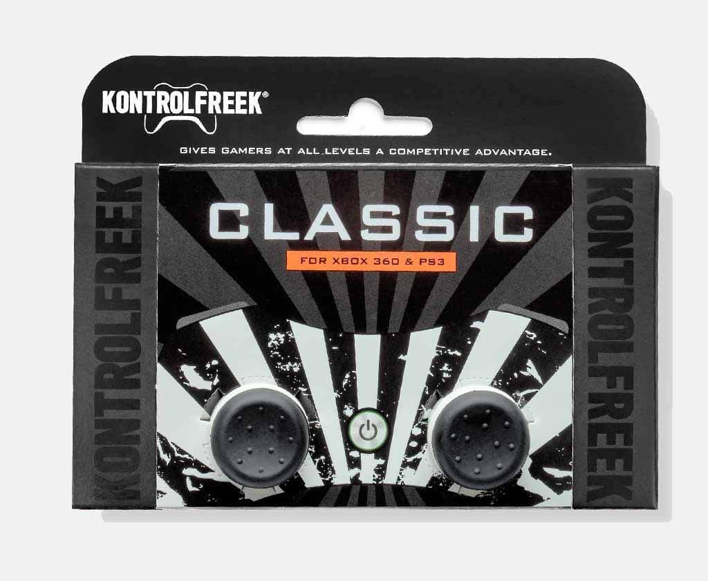 KontrolFreek Classic for Playstation 3 (PS3) and Xbox 360 Controller | Performance Thumbsticks | 2 High-Rise Concave | Black