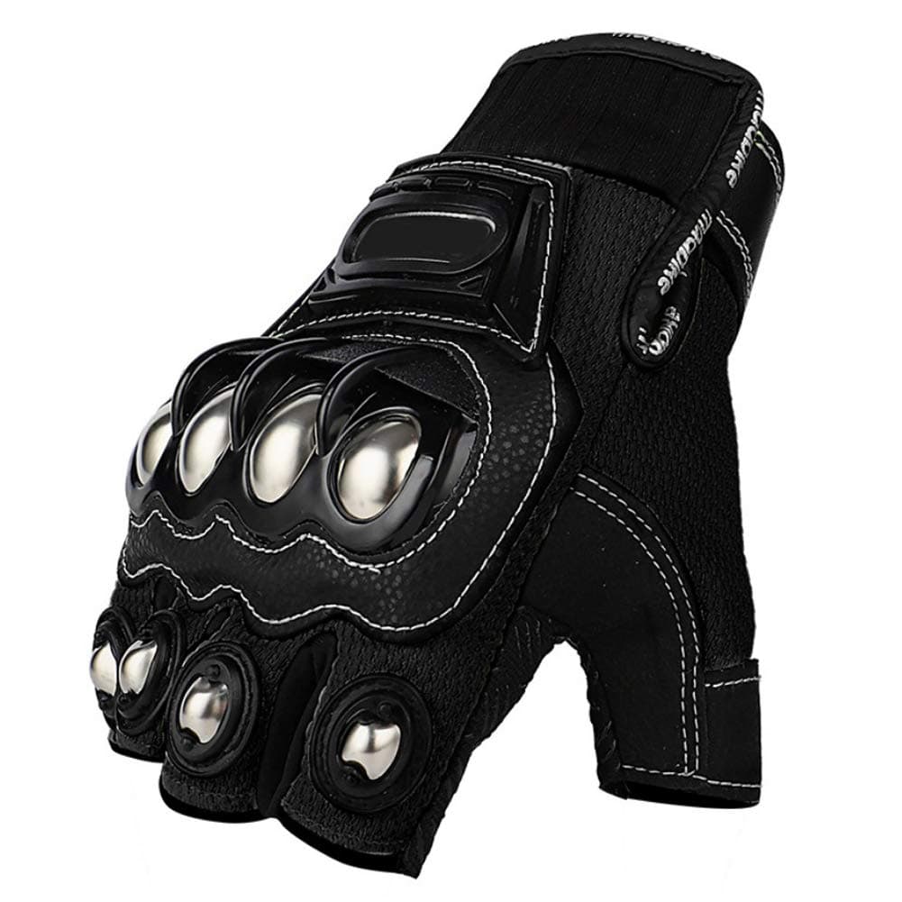Steel Outdoor Knuckle Motorcycle Motorbike Powersports Safety Gloves (X-Large, Touch Screen)