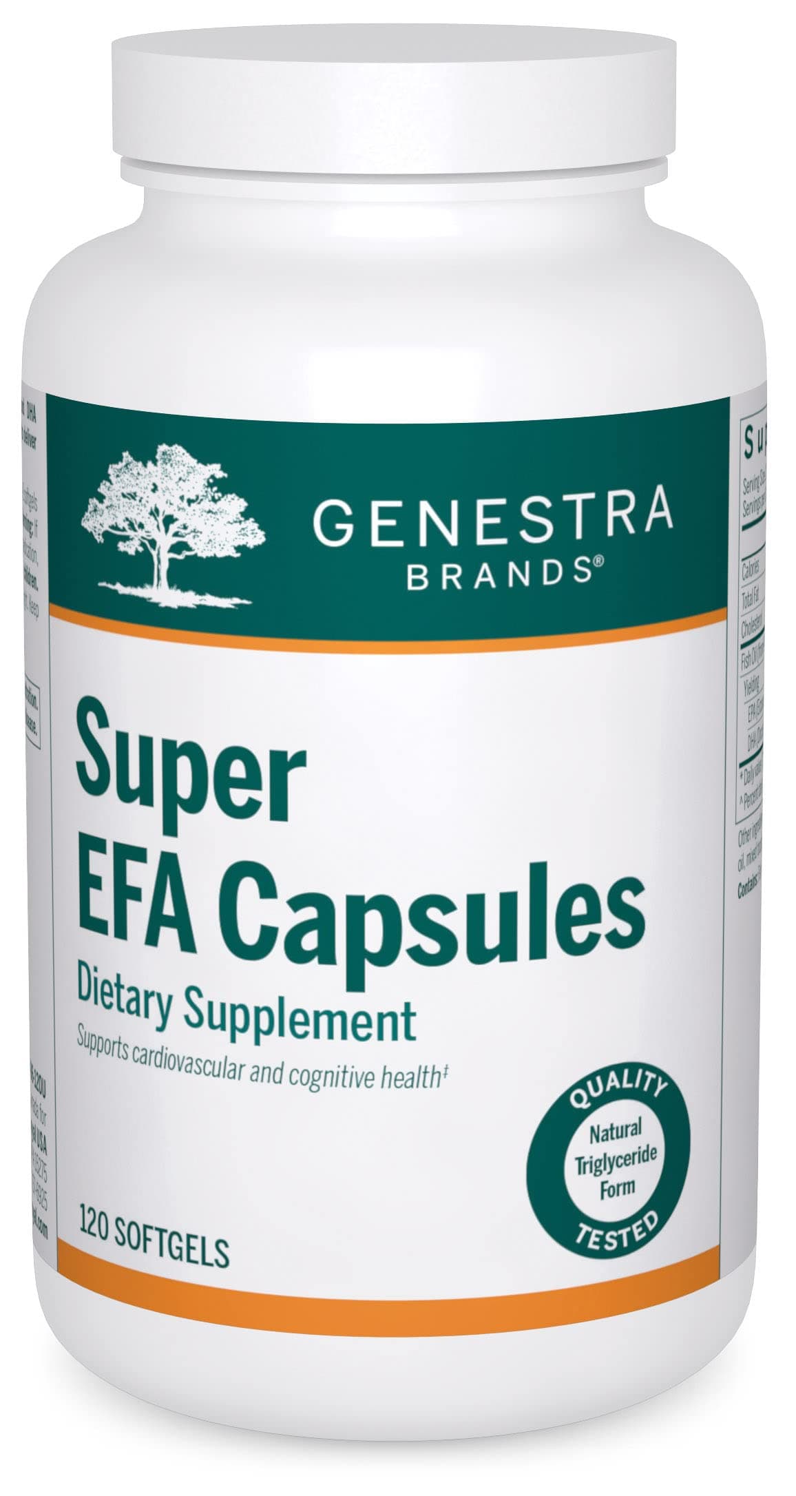Genestra Brands Super EFA Capsules | Supports Healthy Lipid Metabolism, Cardiovascular Health, and Cognitive Function* | 120 Softgel Capsules