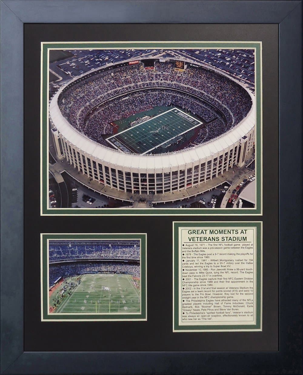 Philadelphia Eagles Veterans Stadium Framed Photo Collage, 11 by 14-Inch