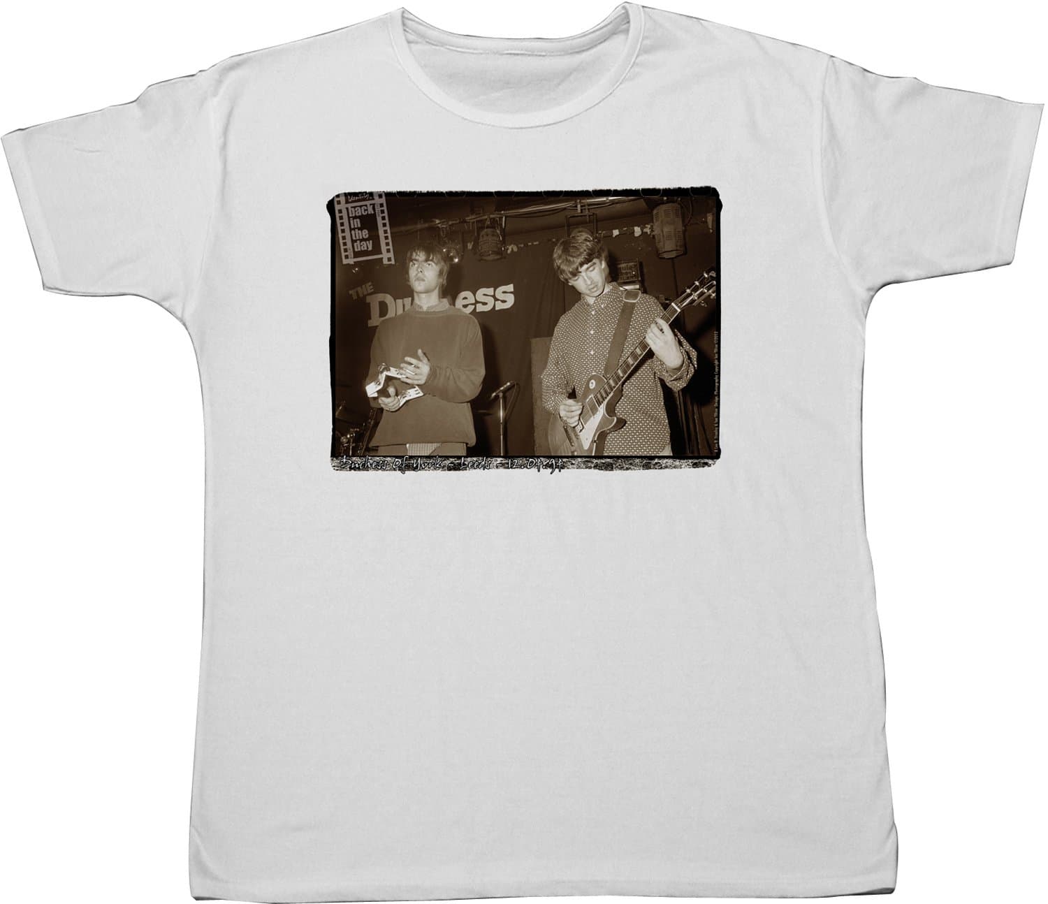 Back in the Day Oasis - Brother's Be T-Shirt (White,Large)