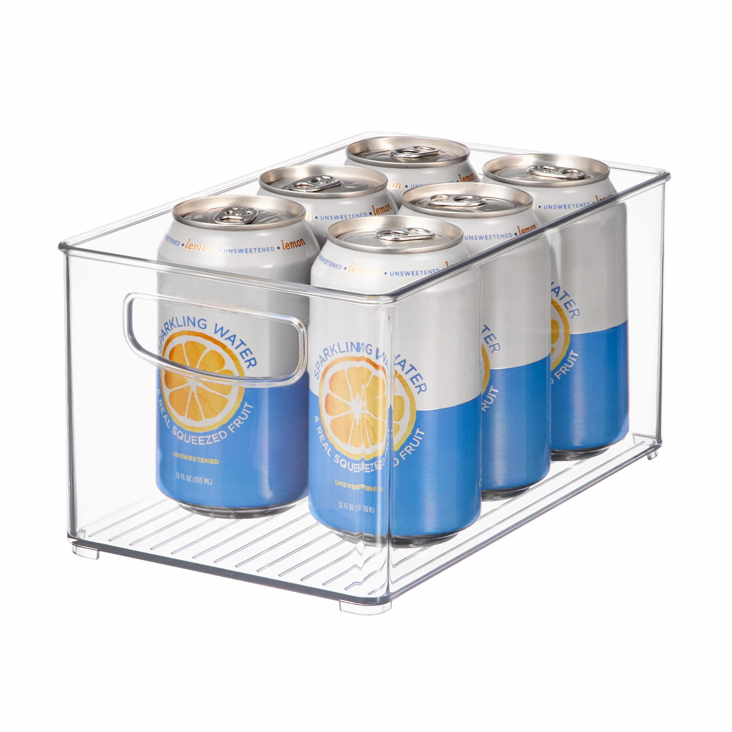 iDesign Stackable Clear Plastic Bin - Kitchen Organizers and Storage for Fridge and Pantry