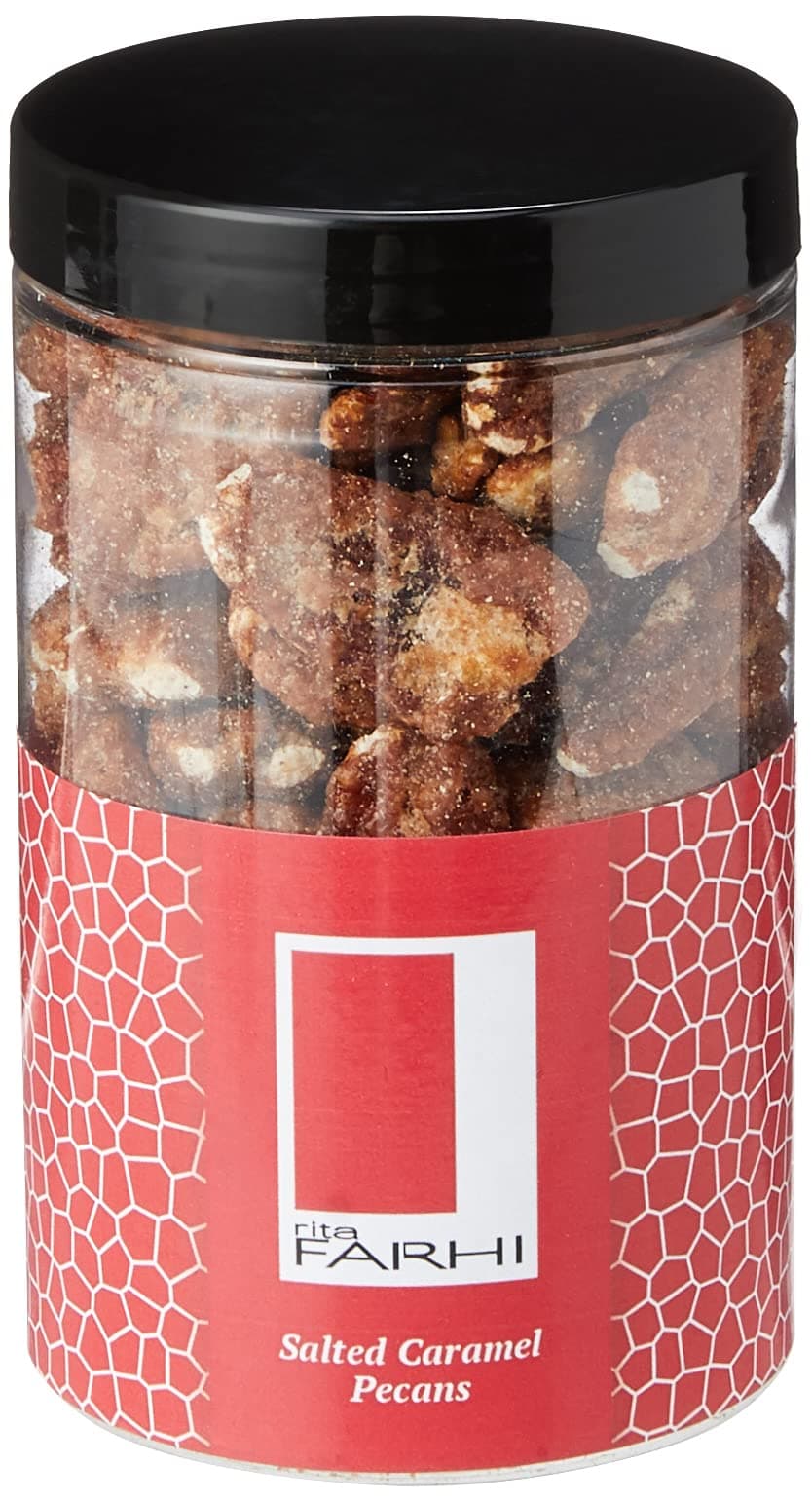 Rita Farhi Caramelised Salted Caramel Pecans in a Luxury Gift Jar 220 g