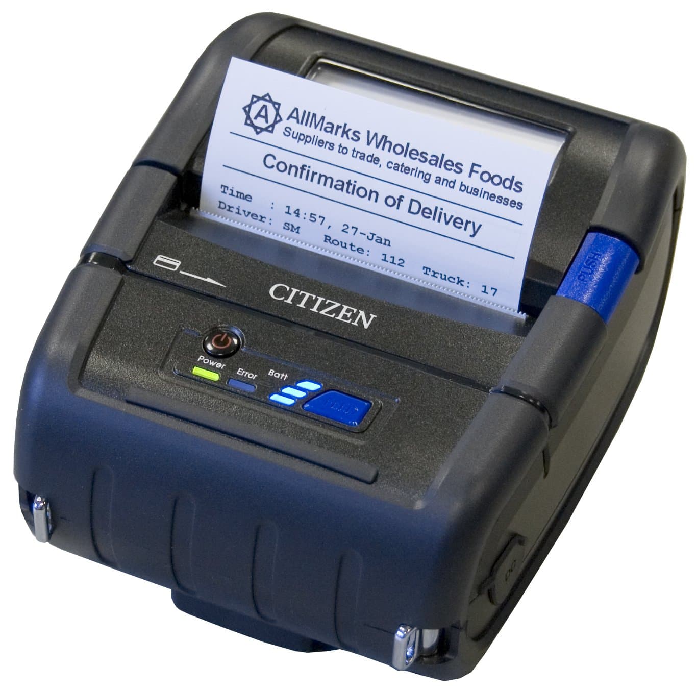 Citizen America CMP-30LBTIU CMP-30 Series Portable Mobile Receipt Printer, 3" Printer Class Size, Bluetooth Connection, Label, Apple iOS Certification, Black