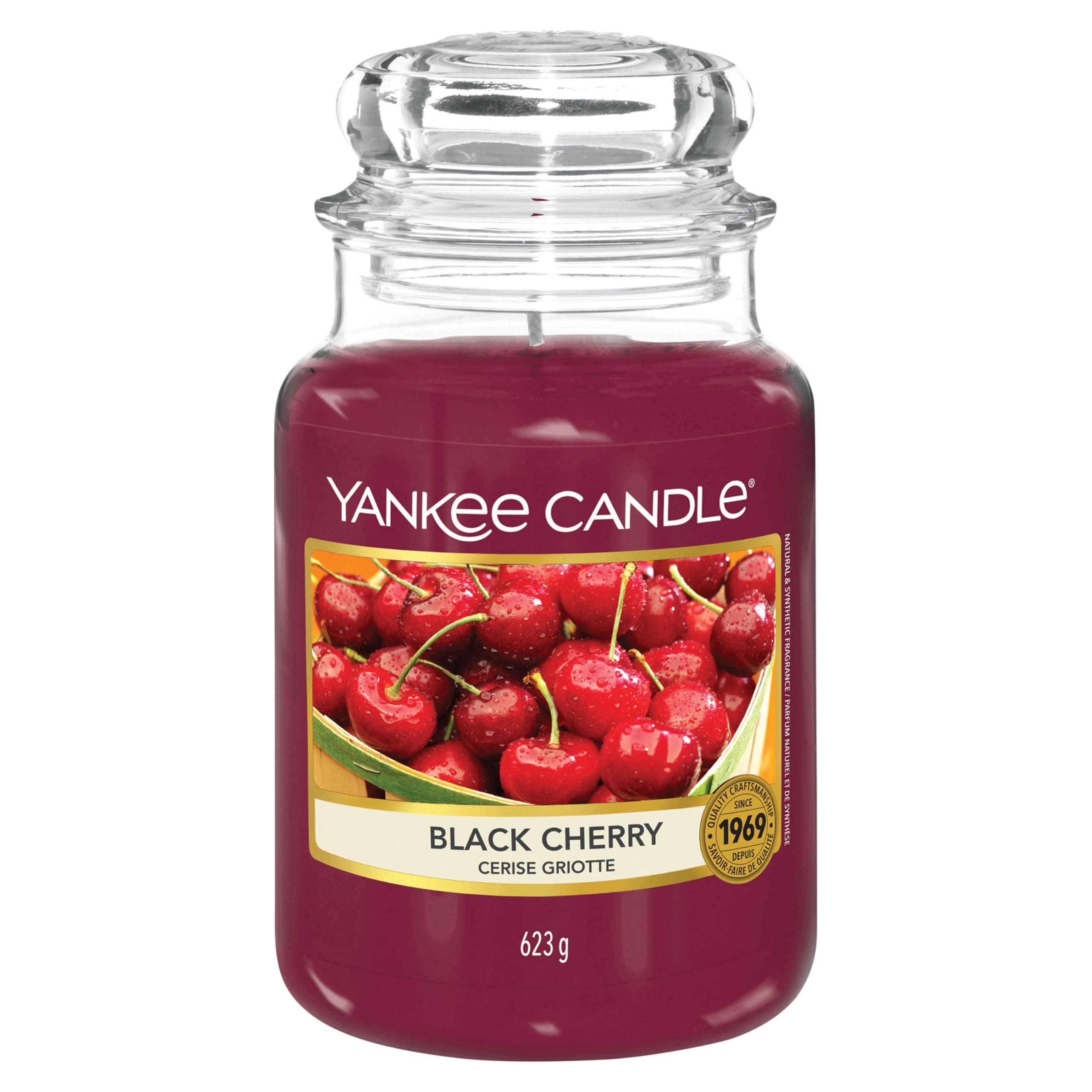 Yankee Candle Large Jar Candle, Black Cherry,22 Oz
