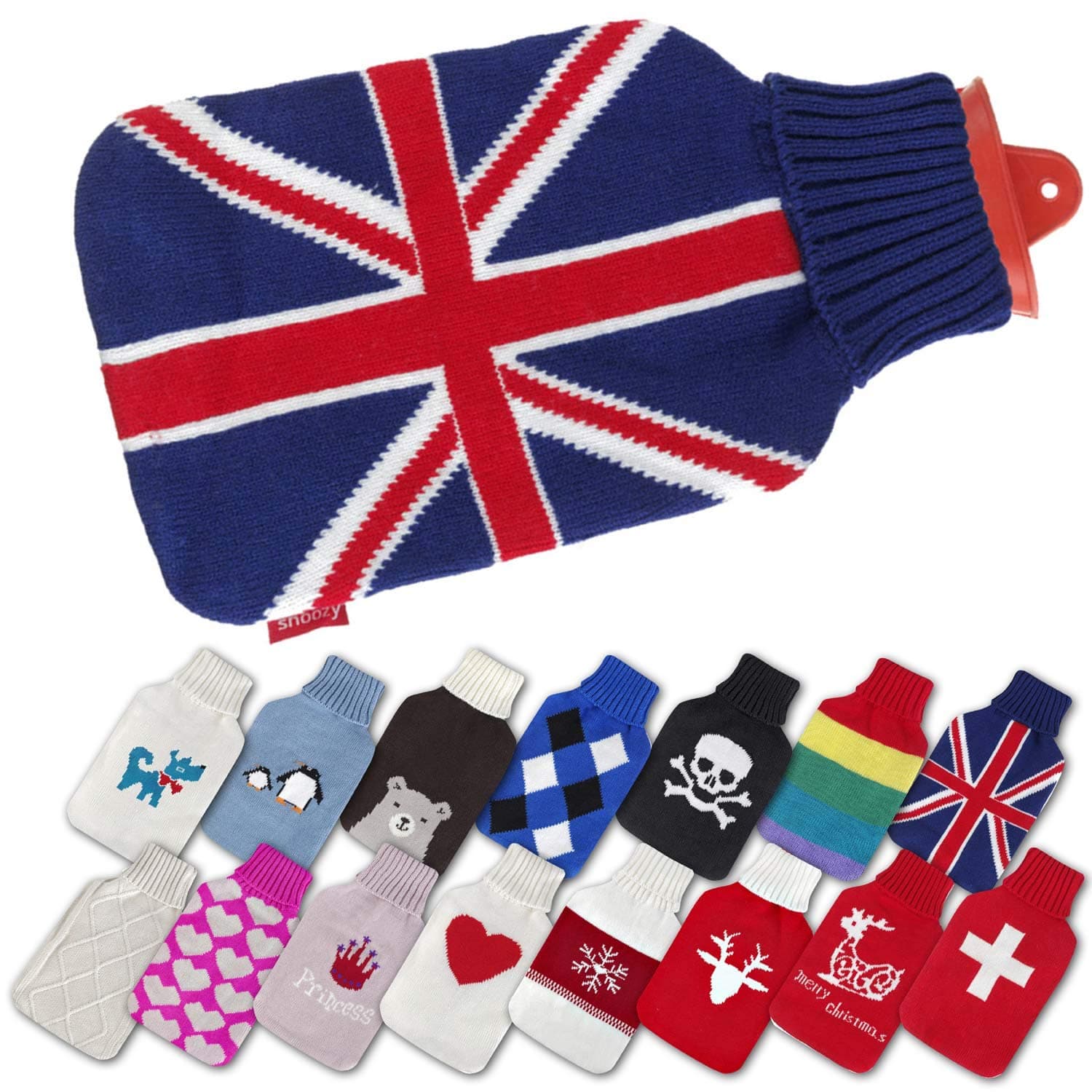 Snoozy Hot Water Bottle (TÜV Certified) and Cover 2 L