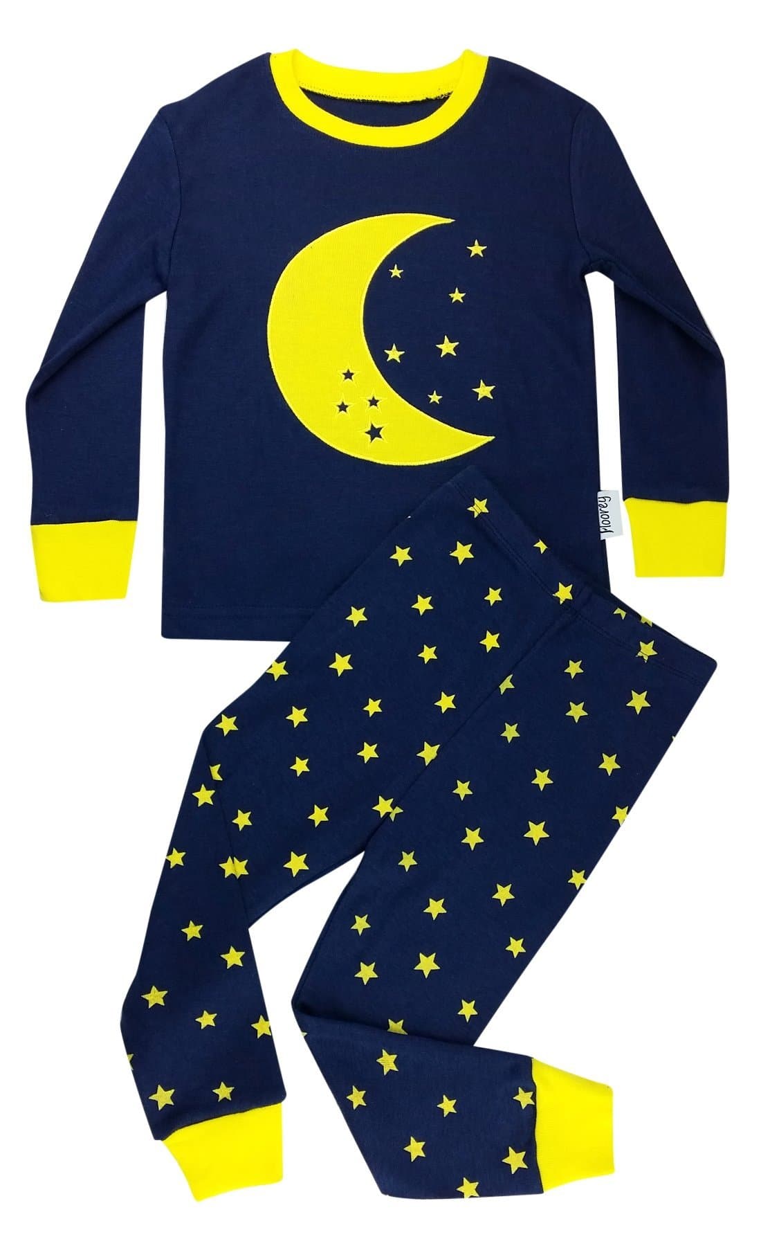 Floorey Pyjamas Moon & Stars 2 Pieces Pajamas Set 100% Cotton