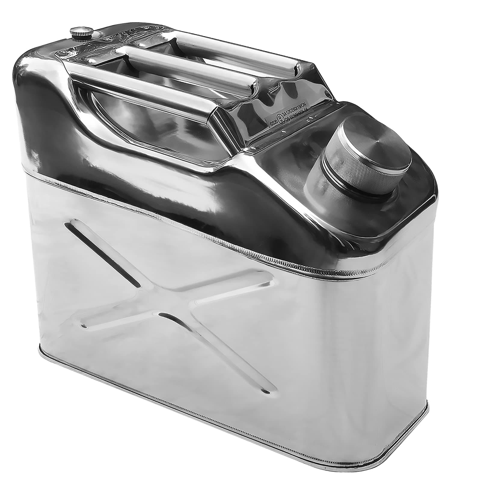 10l Standard Jerry Can, Stainless Steel