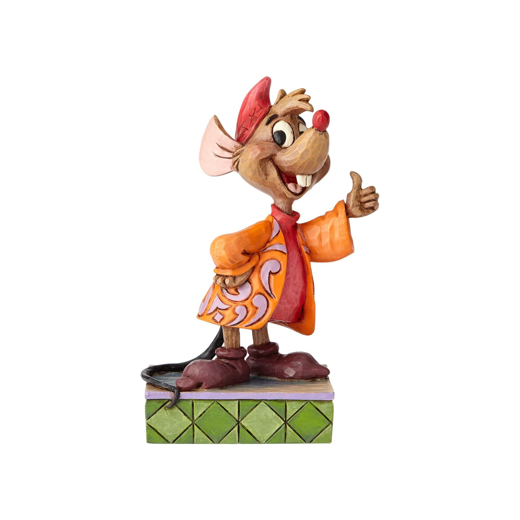 Disney Traditions Thumbs Up Jaq Figurine, Resin, Multi-Colour, 7 x 6 x 10.5 cm