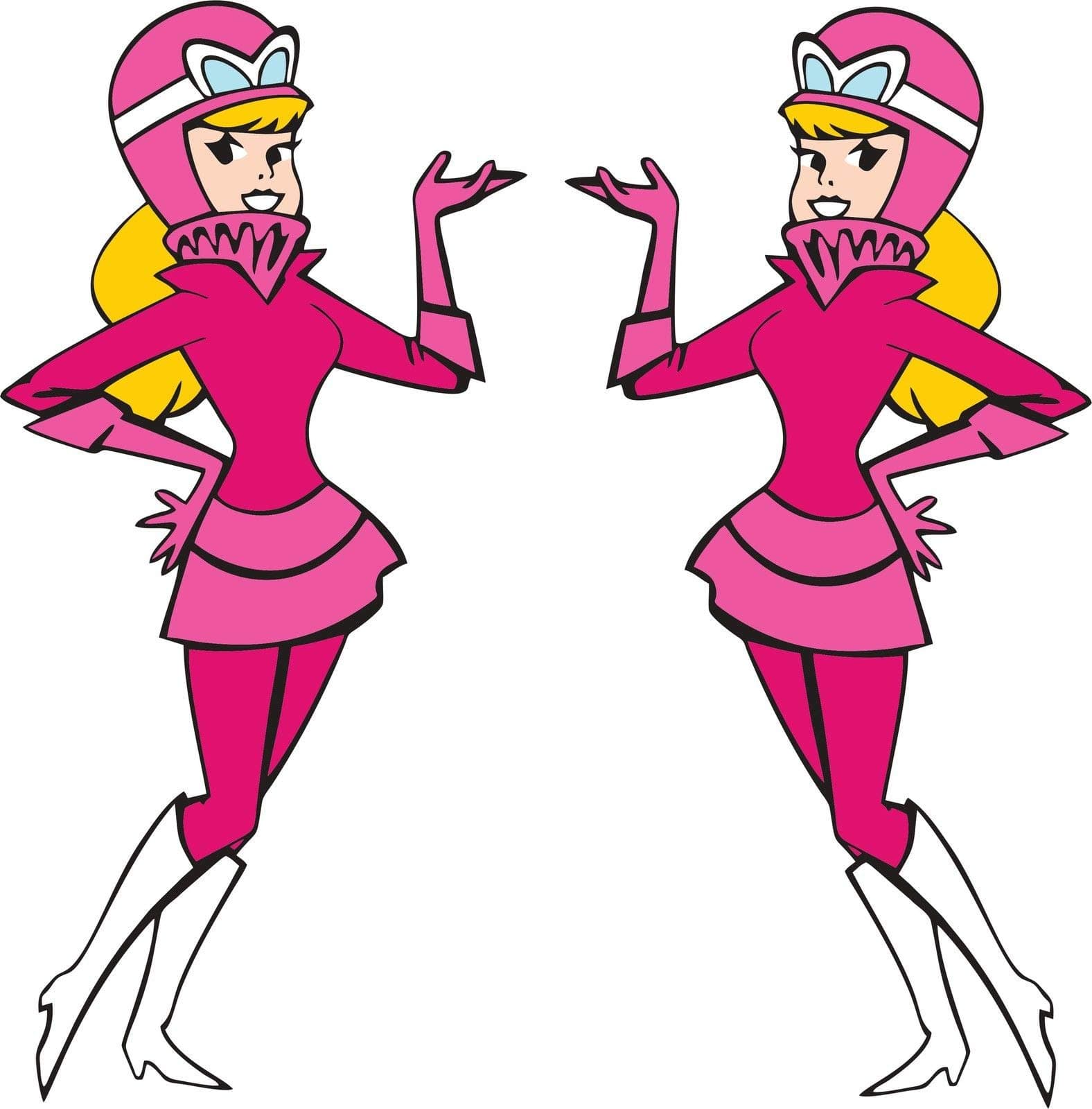 TCD Penelope Pitstop Wacky Races Cartoon Car Decal Cartoon Car Exterior Vinyl Decals Self Adhesive Stickers