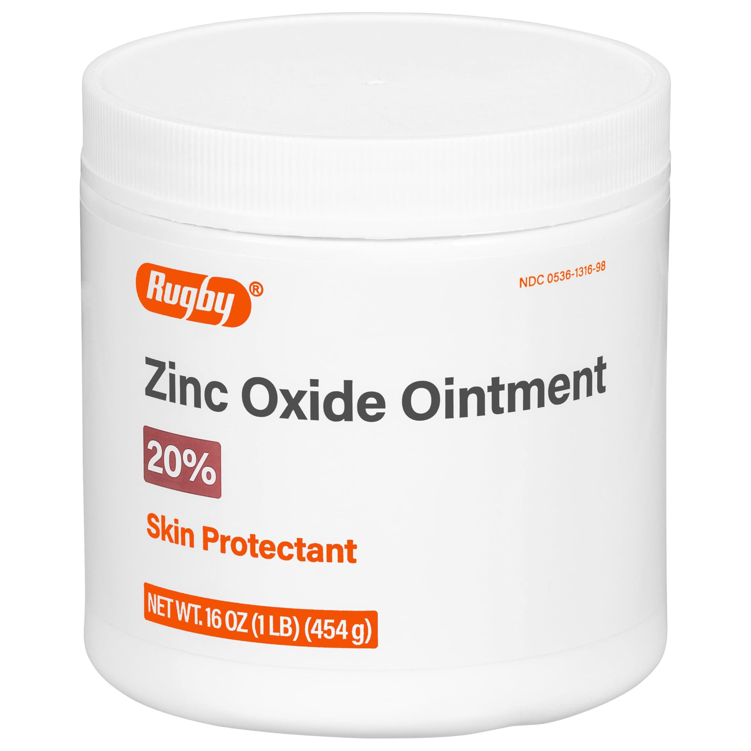 Rugby Zinc Oxide Ointment Skin Protectant - 20% - 16 Oz (1lb) (454 g) (1 Pack)