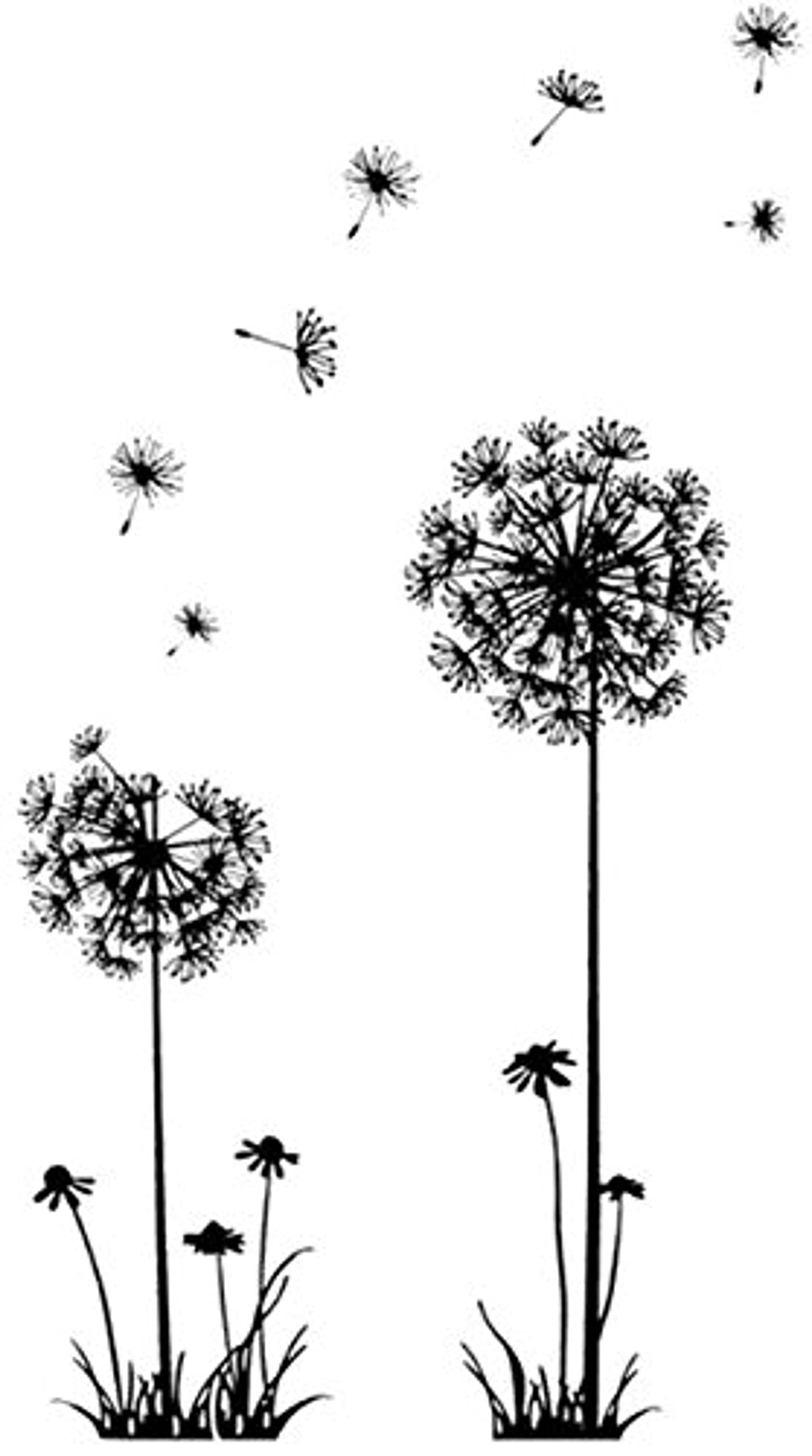 Dandelion Wall Sticker Butterfly Wall Stickers Plants for Sticking Flowers Plant Dandelion Wall Stickers Living Room Bedroom Stairs Sticker Nature Scene Wall Decoration Office