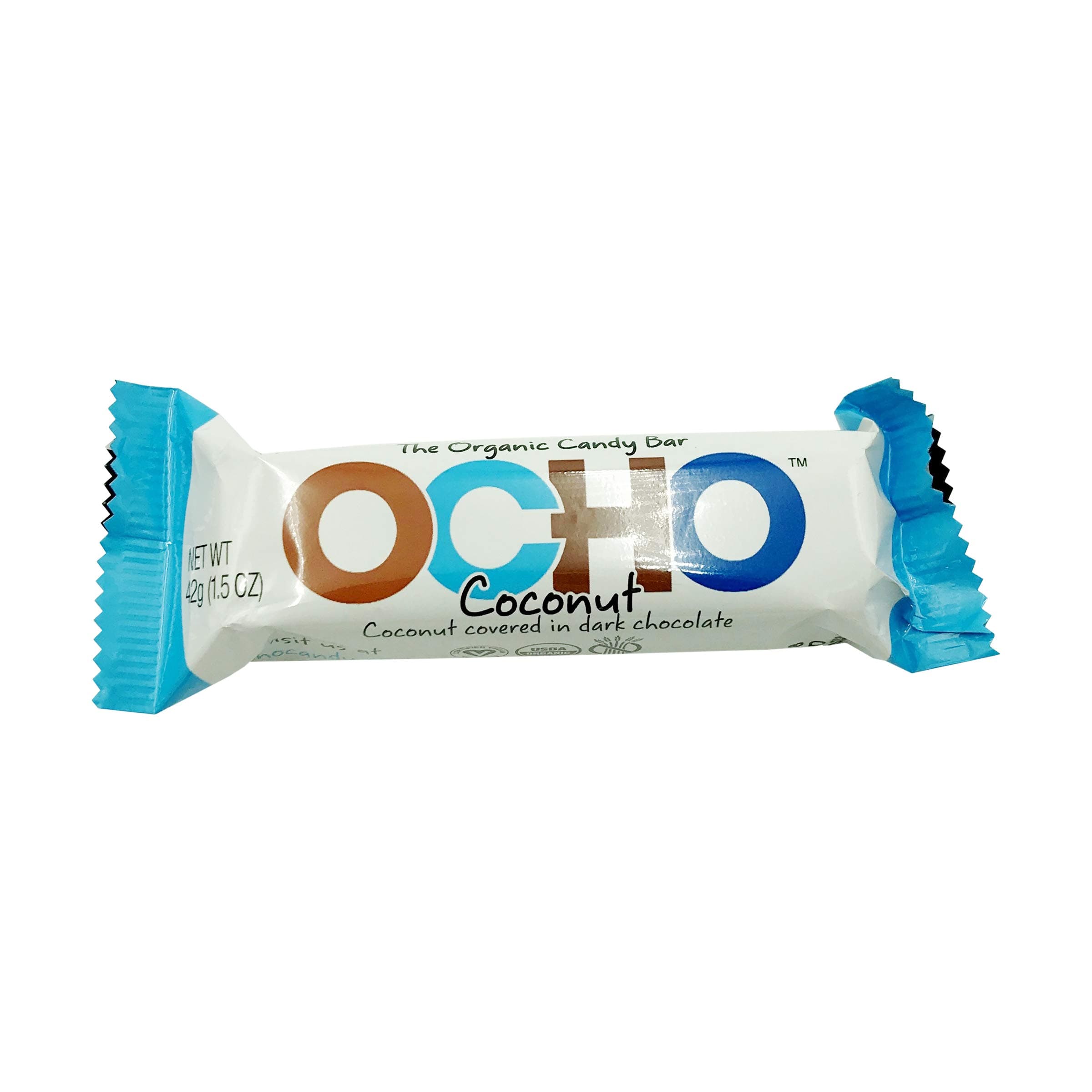 OCHO Candy Organic Candy Bar, Coconut, 1.5 Ounce 1 Pack
