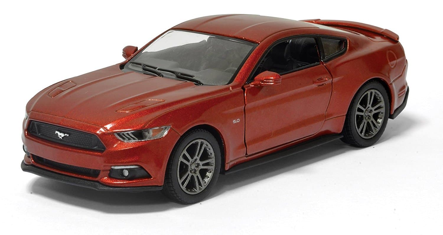Kinsmart Magicwand 1:36 Scale Die-Cast Zinc Alloy 2015 Ford Mustang GT with Openable Doors & Pull Back Action (Assorted)