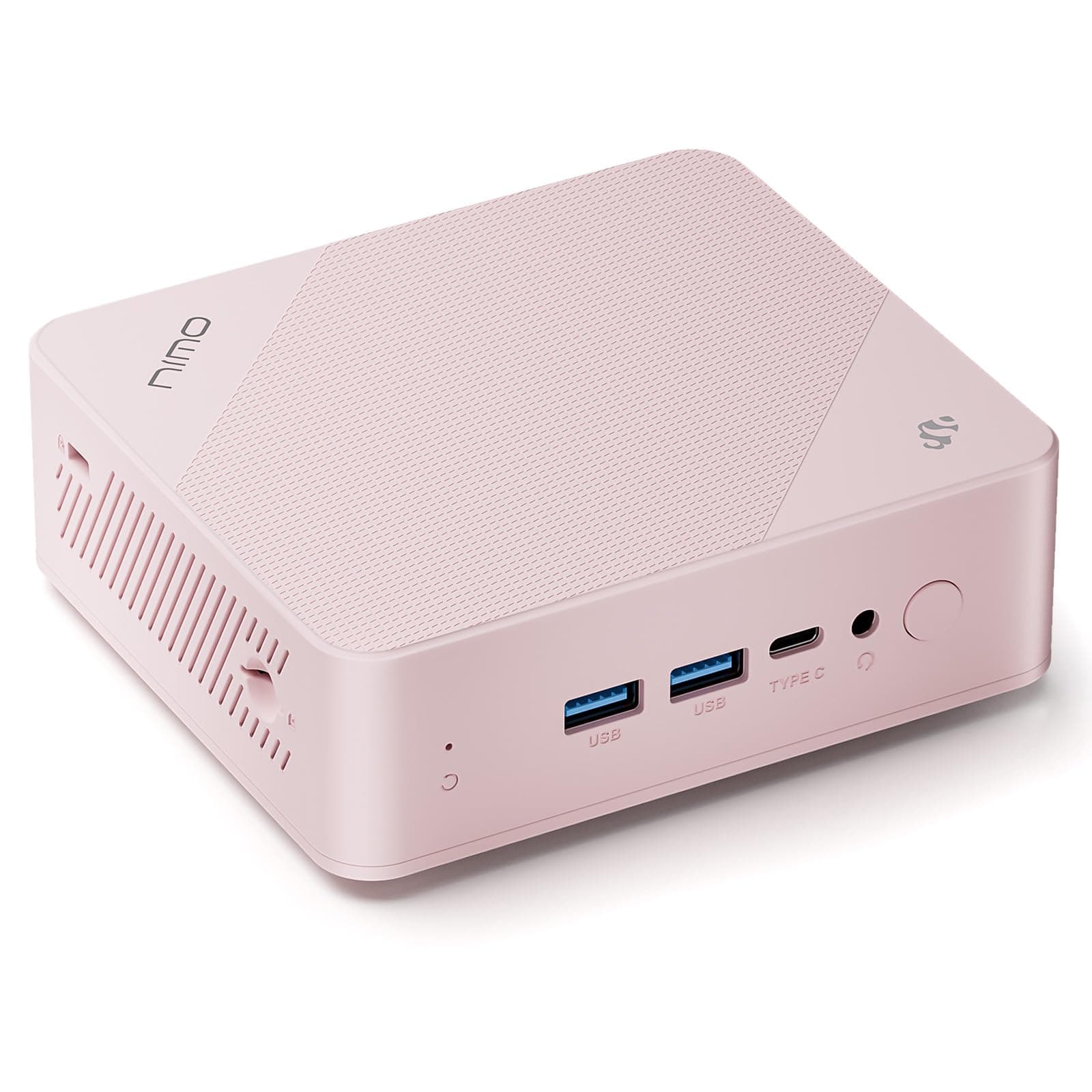 NIMO Mini PC Desktop, 12th Gen N100(Beat i3 1115G4) Mini Desktop Computers with USB3.2 BT5.2 WiFi 6, 4K Triple-Monitor Display Micro 4GB RAM 128GB SSD Computer for Student Home Office