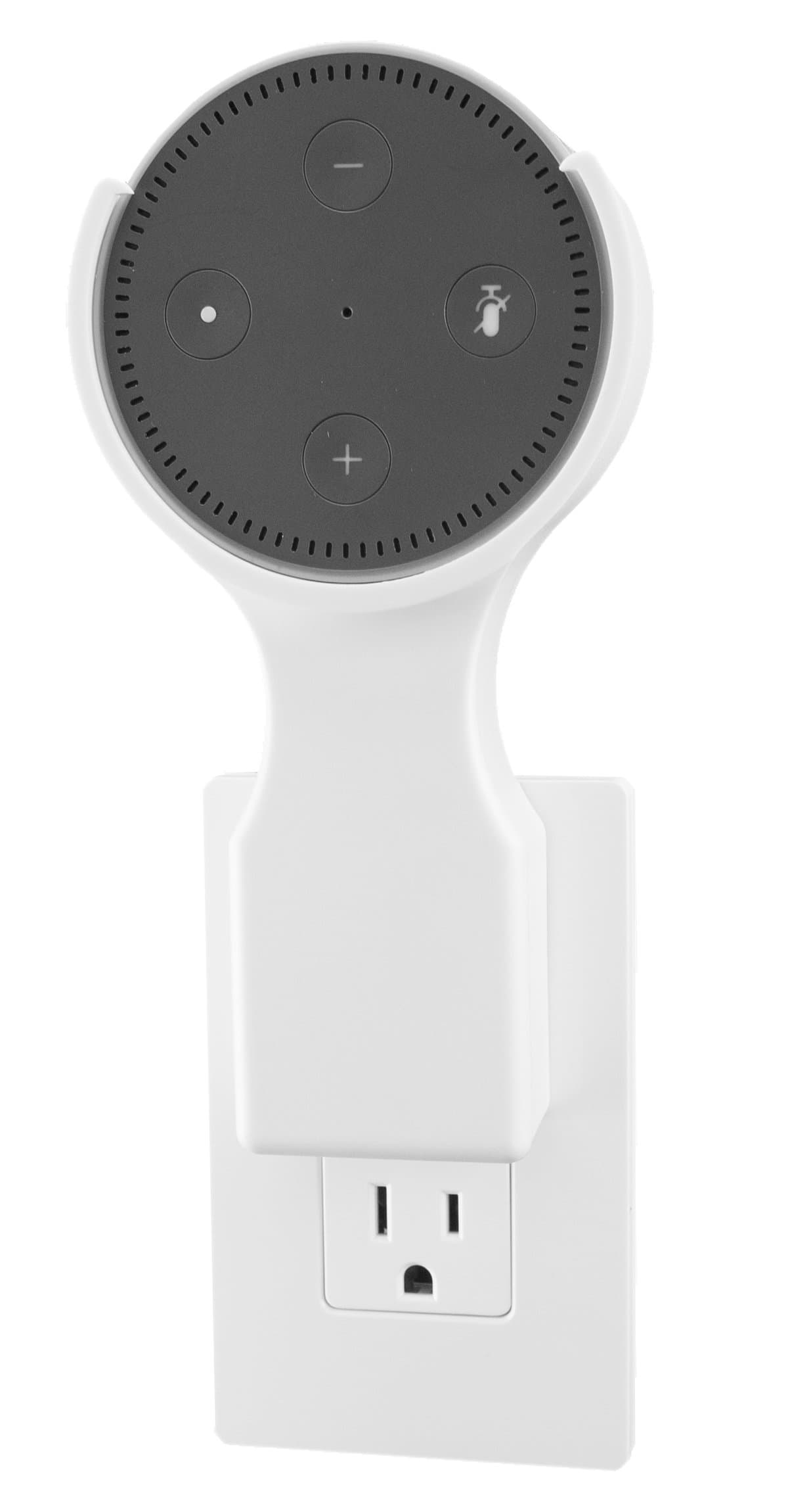 This Dottie - Plug-in Mount - Amazon Echo Dot 2nd Generation Accessory (White) - Designed, Engineered, Tested, and Assembled in the USA