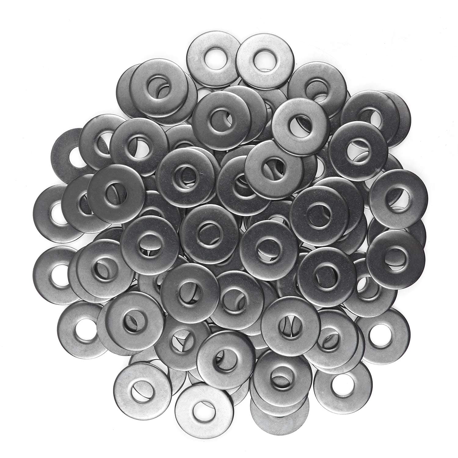 M8 Flat Washer, 304 Stainless Steel, 100 PCS (M8 x 24 x 2.0mm 100PCS)